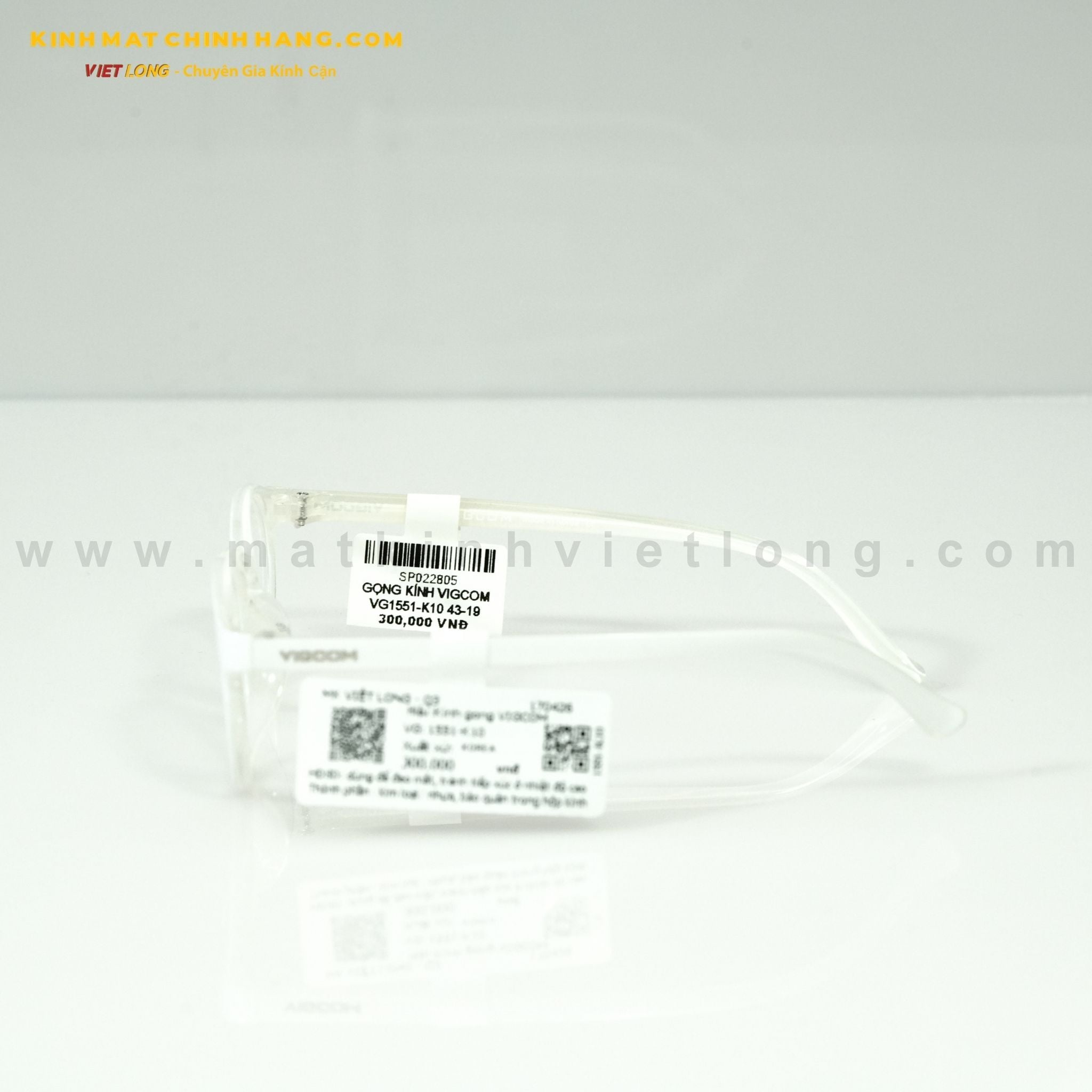  GỌNG KÍNH VIGCOM VG1551-K10 43-19 