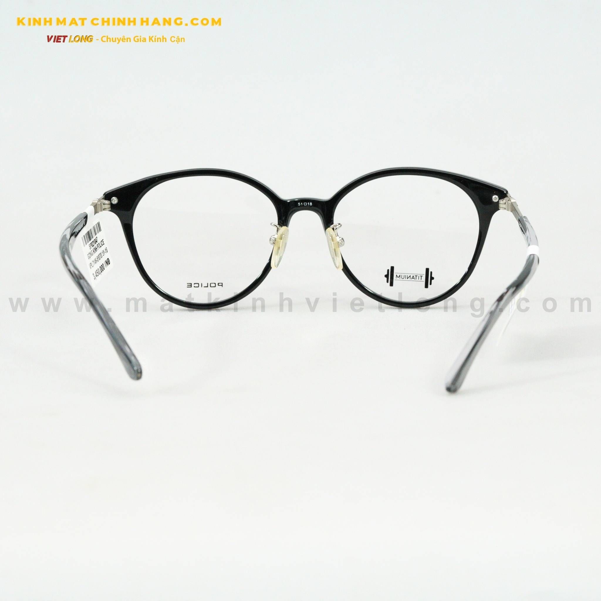  GỌNG KÍNH POLICE VPL714K-510700 51-18 