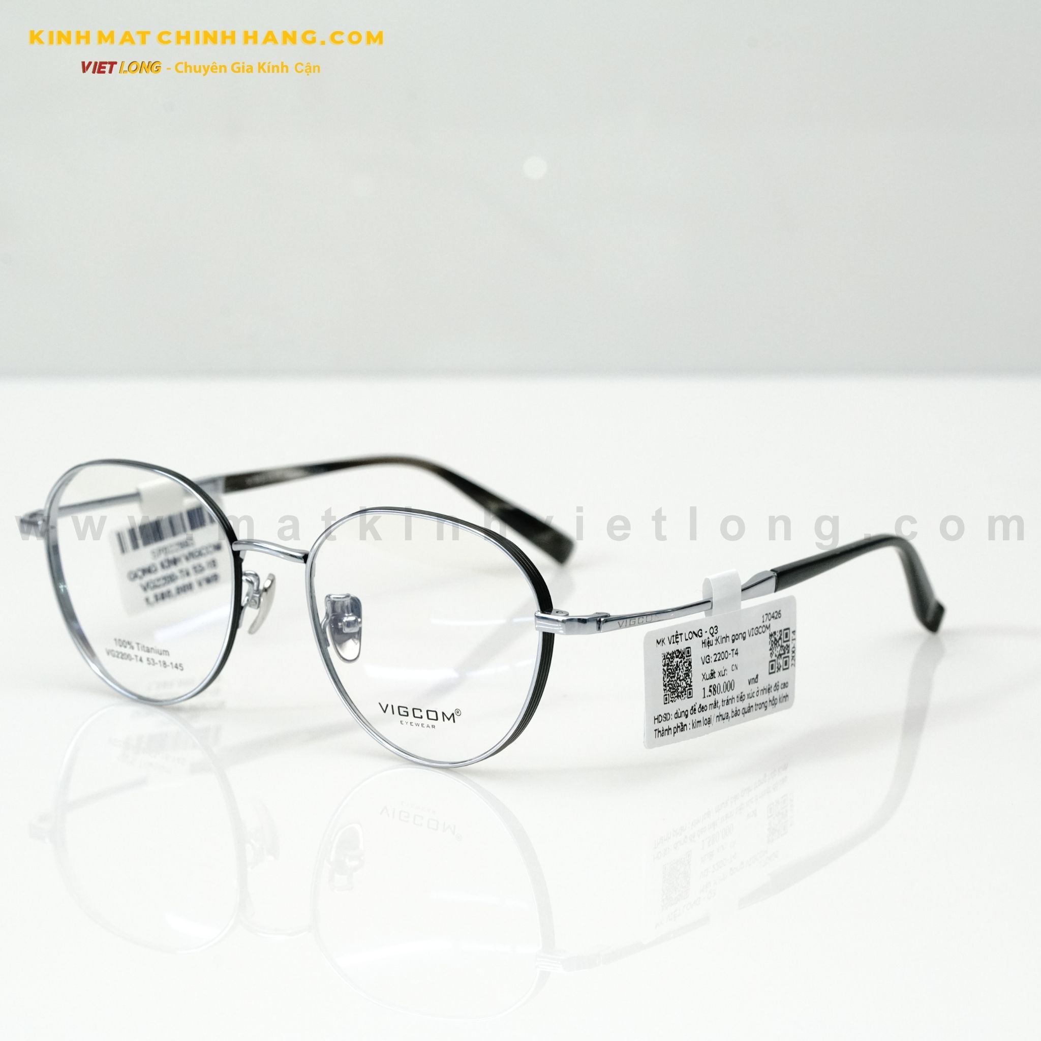  GỌNG KÍNH VIGCOM VG2200-T4 53-18 