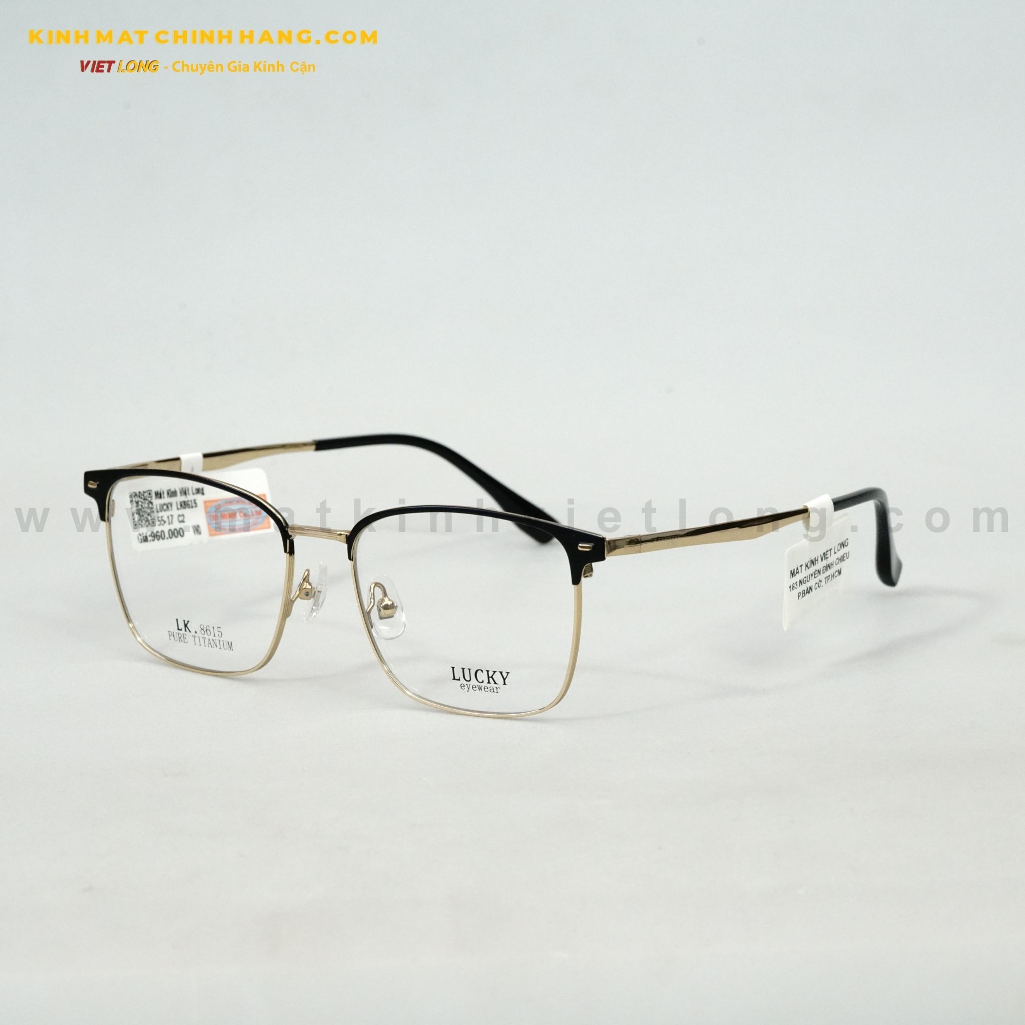  GỌNG KÍNH LUCKY LK8615-C2 55-17 