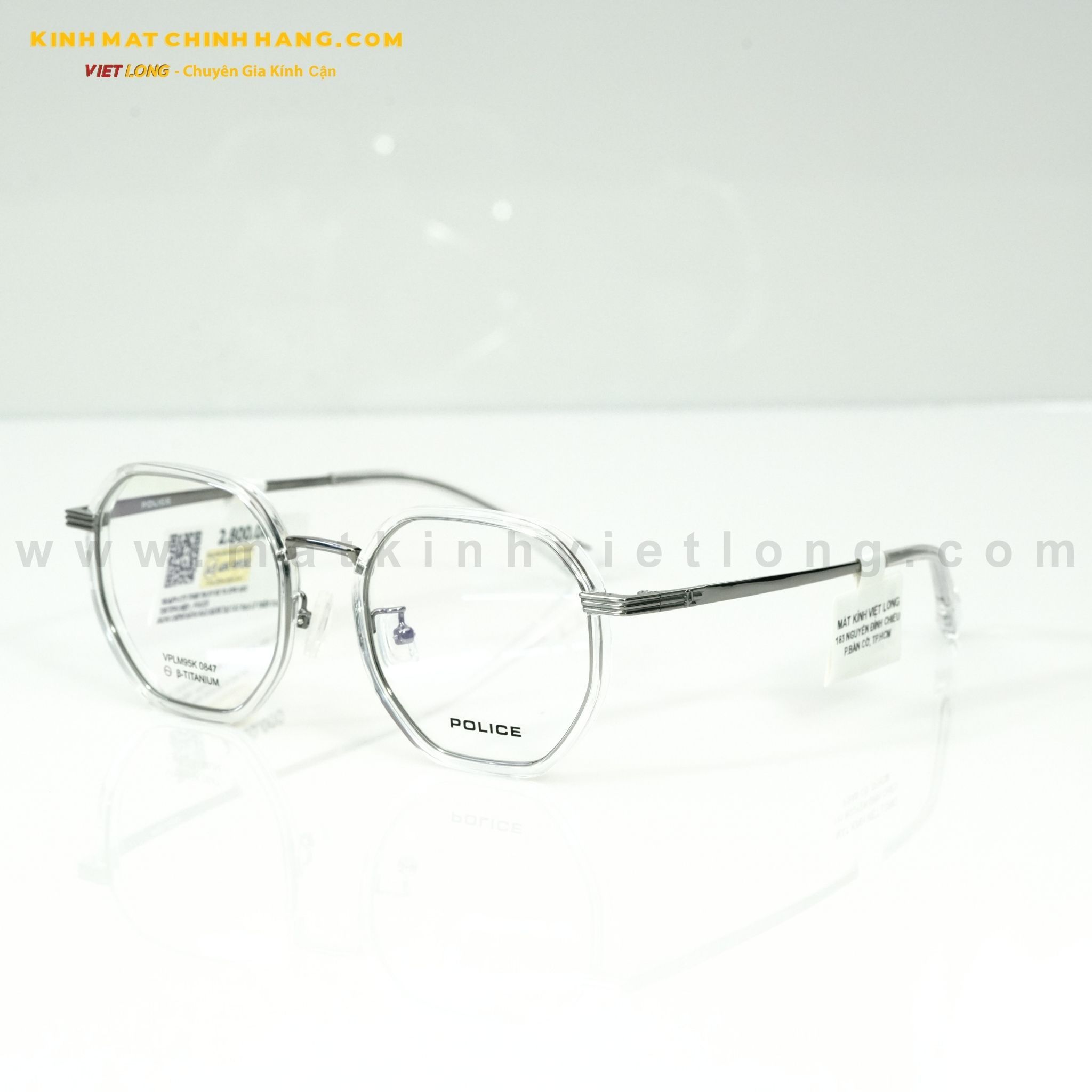  GỌNG KÍNH POLICE VPLM95K-0847 50-20 