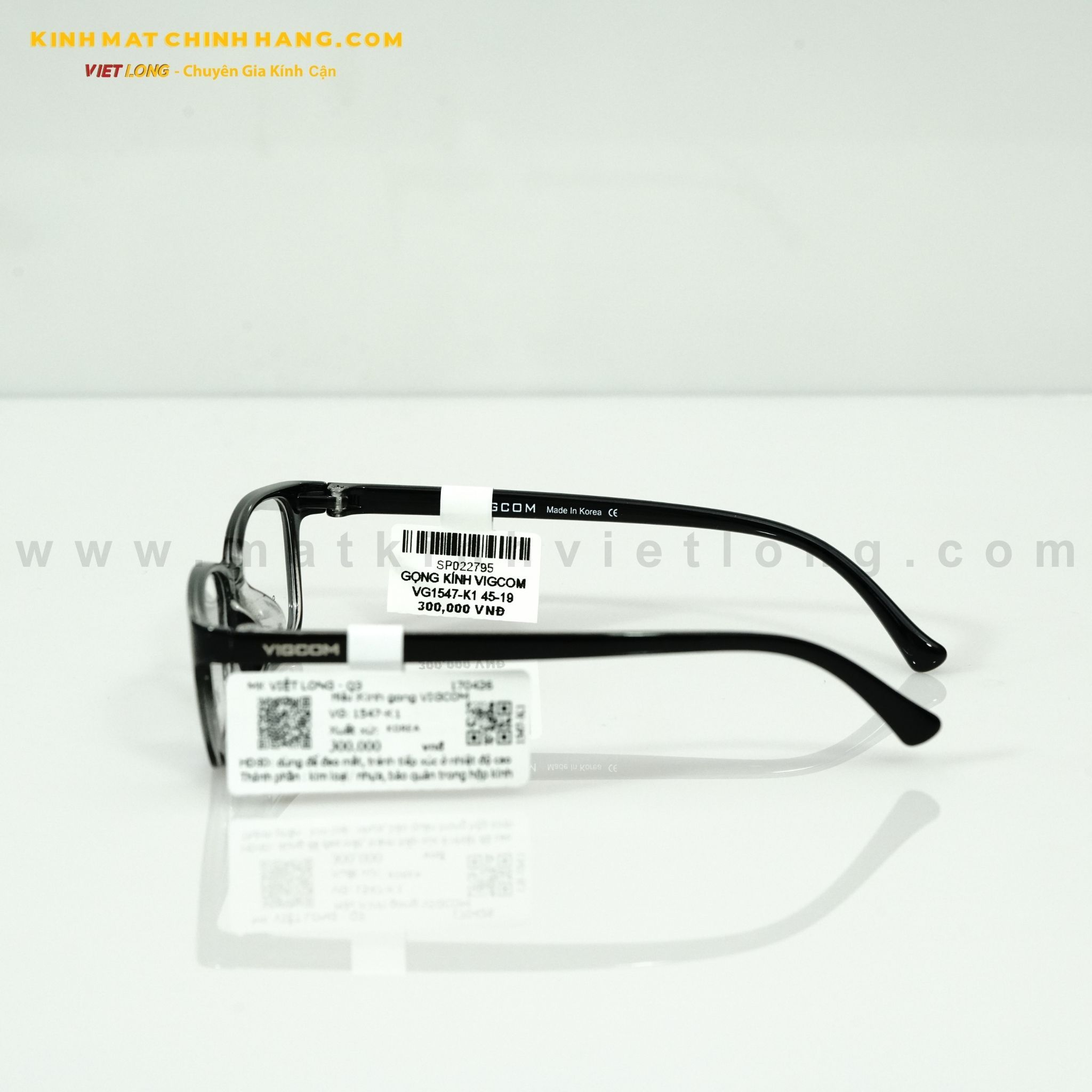  GỌNG KÍNH VIGCOM VG1547-K1 45-19 