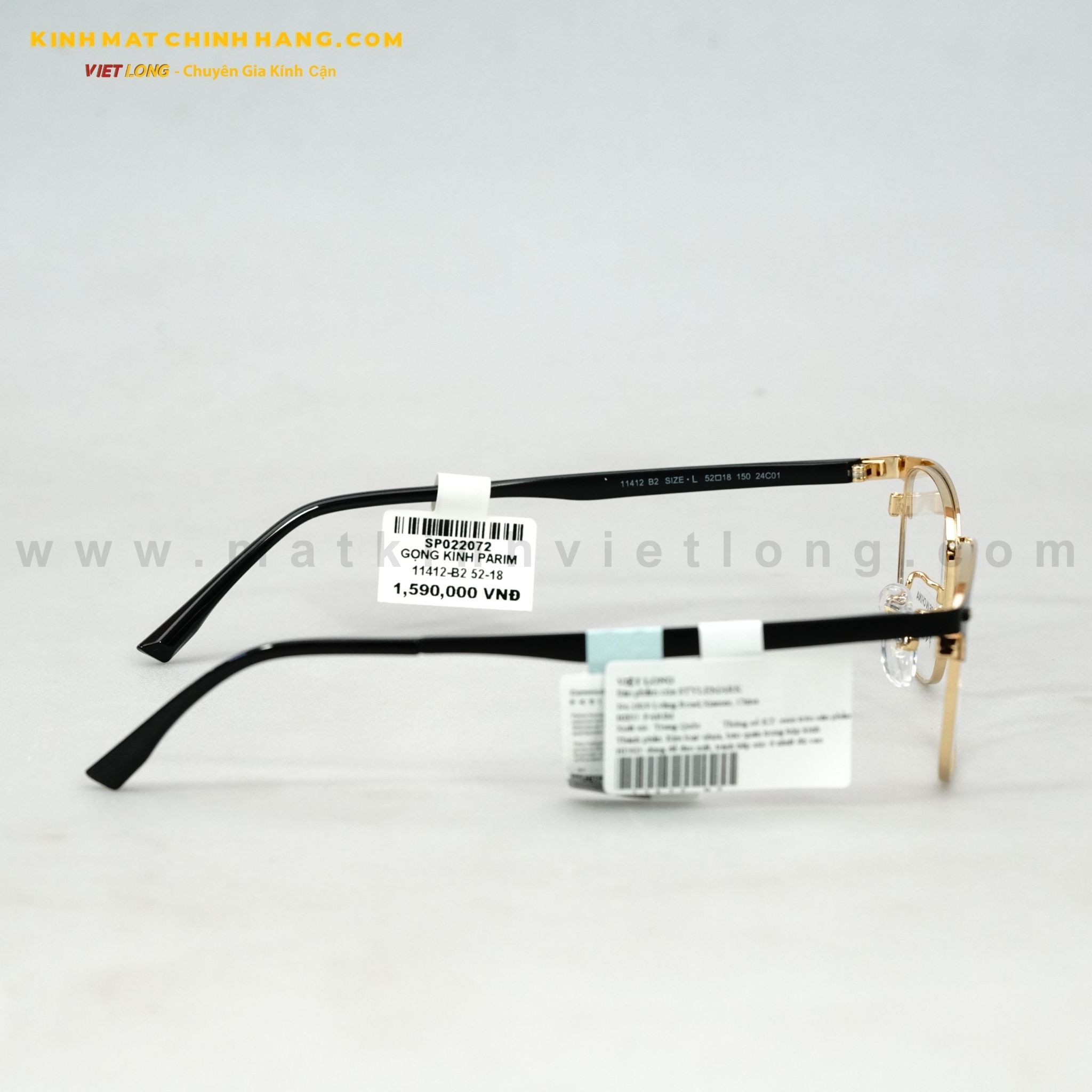 GỌNG KÍNH PARIM 11412-B2 52-18 