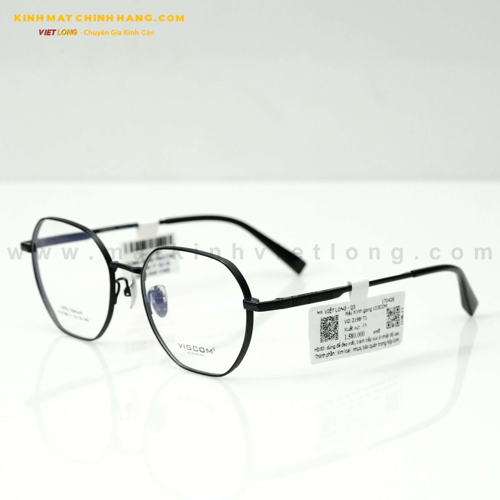 GỌNG KÍNH VIGCOM VG2198-T1 53-18 