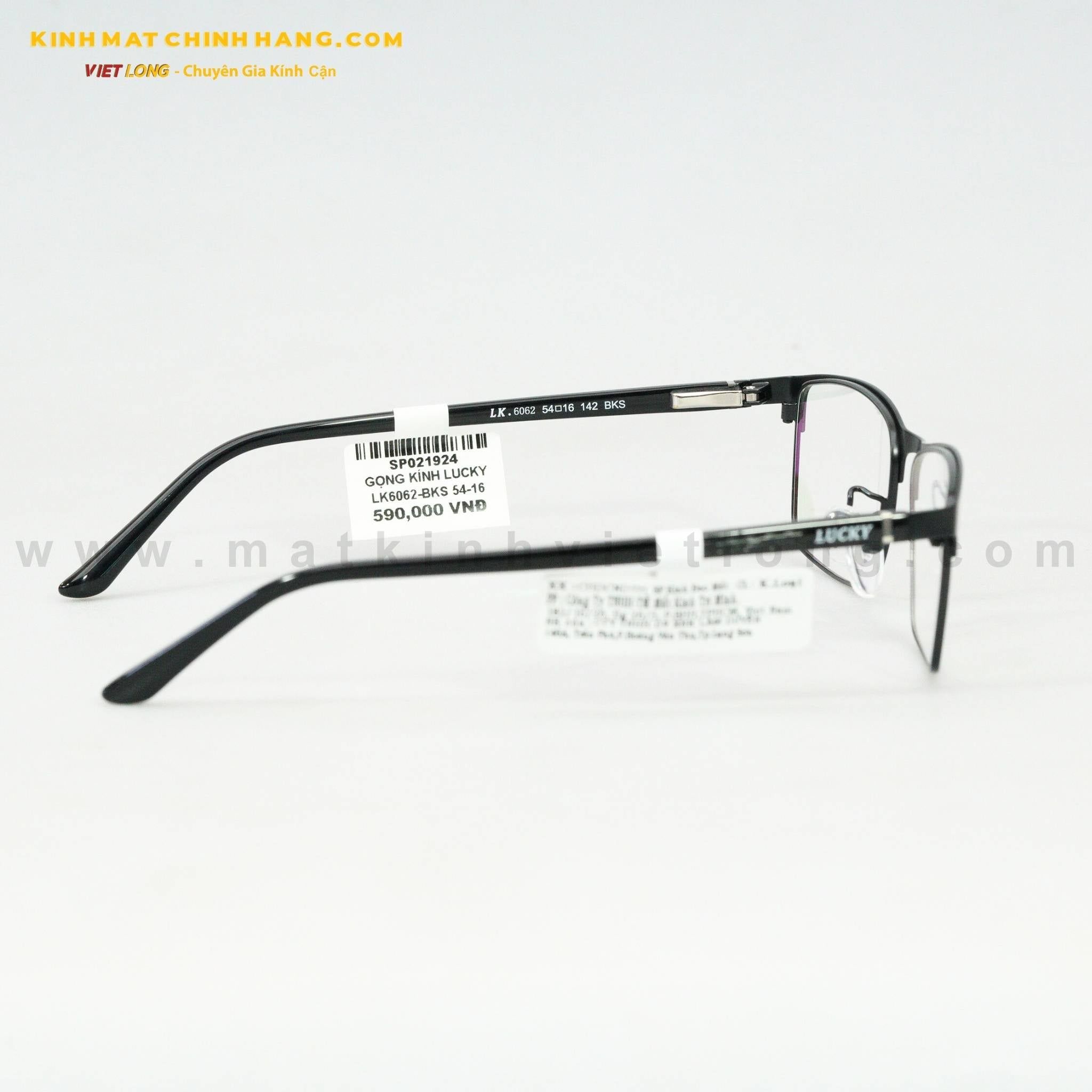  GỌNG KÍNH LUCKY LK6062-BKS 54-16 