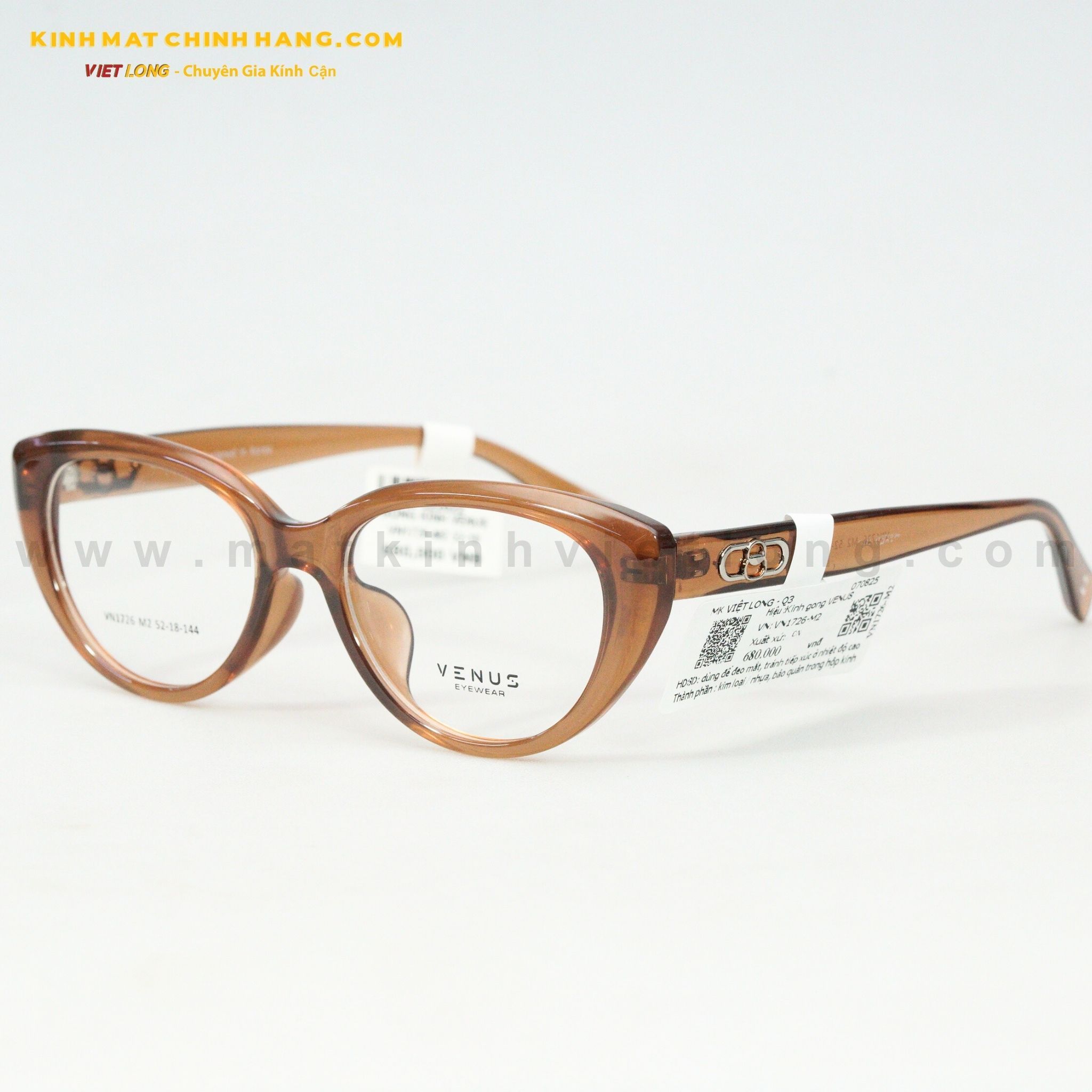  GỌNG KÍNH VENUS VN1726-M2 52-18 