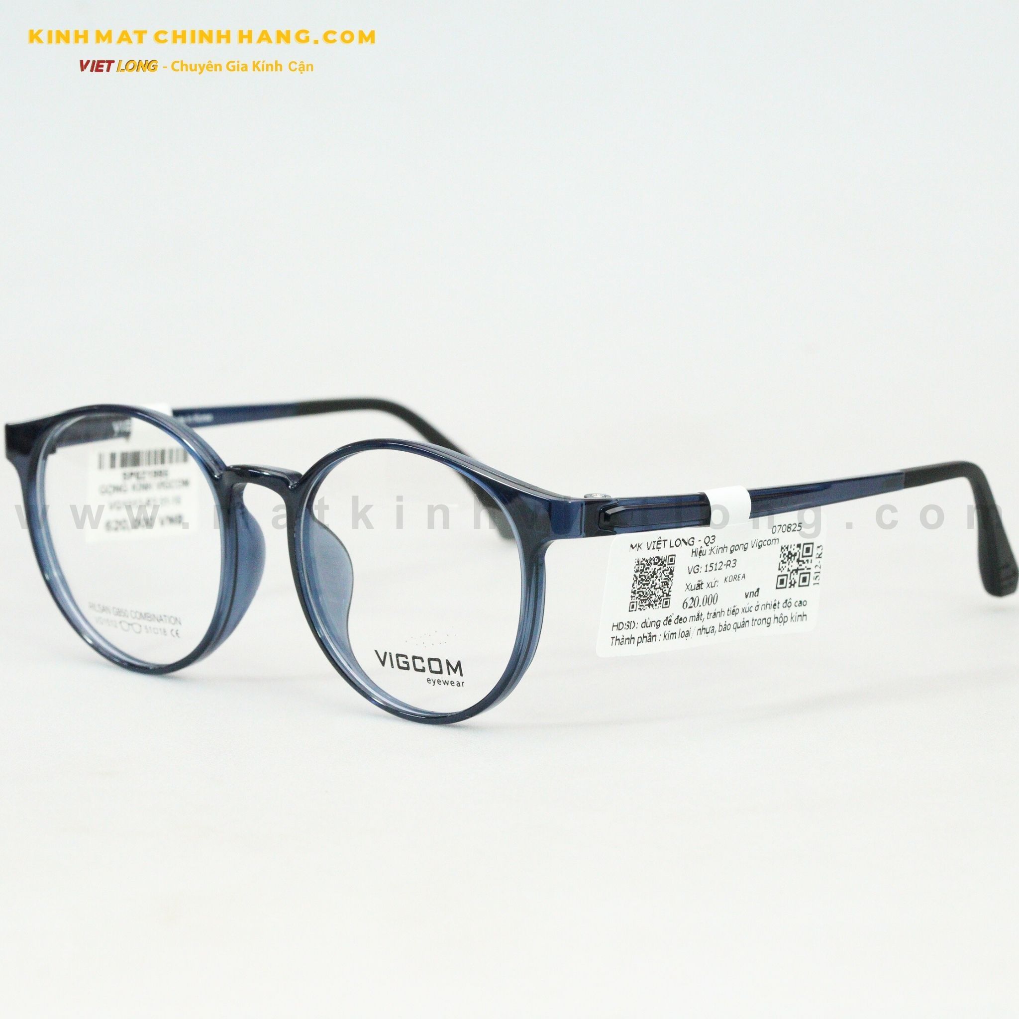  GỌNG KÍNH VIGCOM VG1512-R3 51-18 