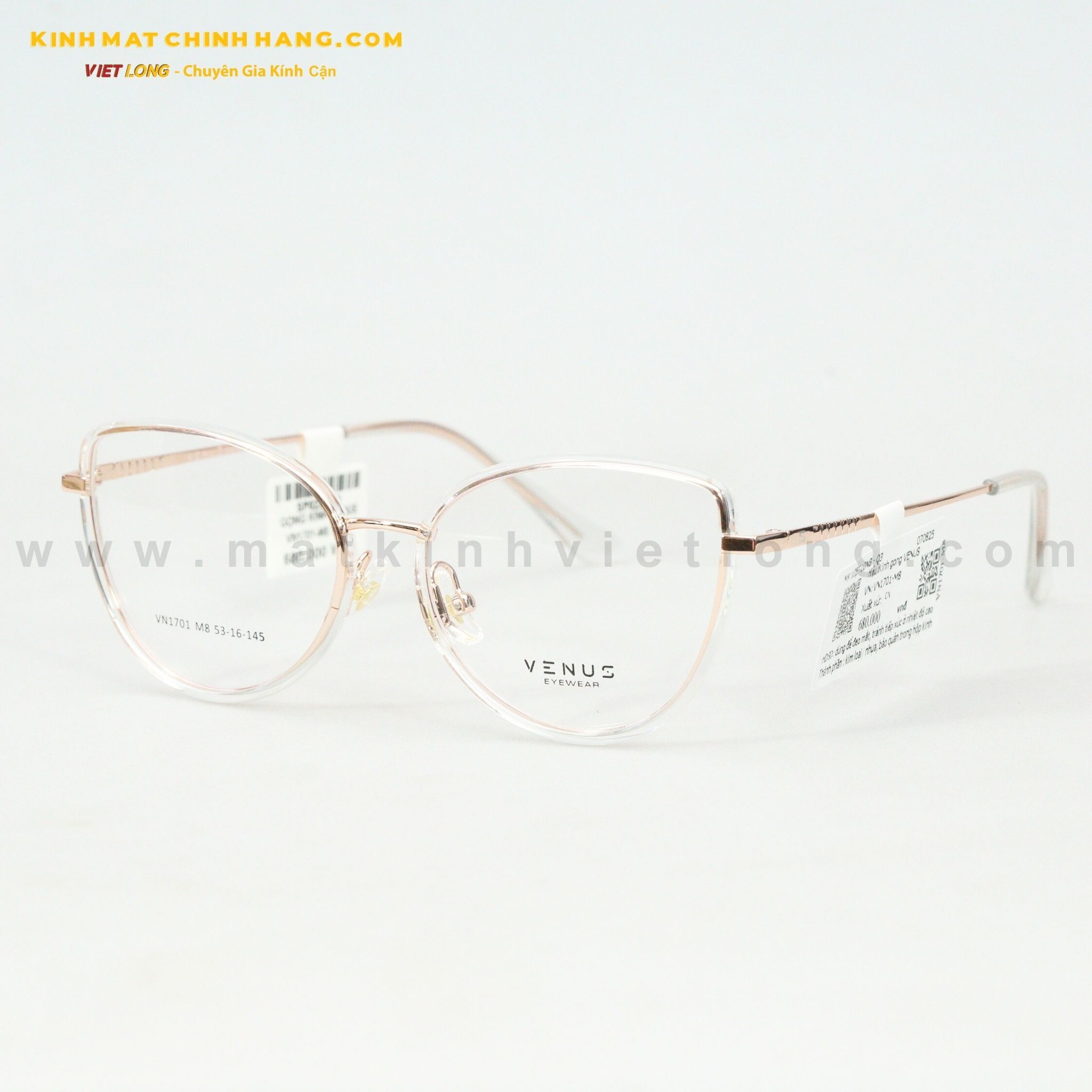  GỌNG KÍNH VENUS VN1701-M8 53-16 
