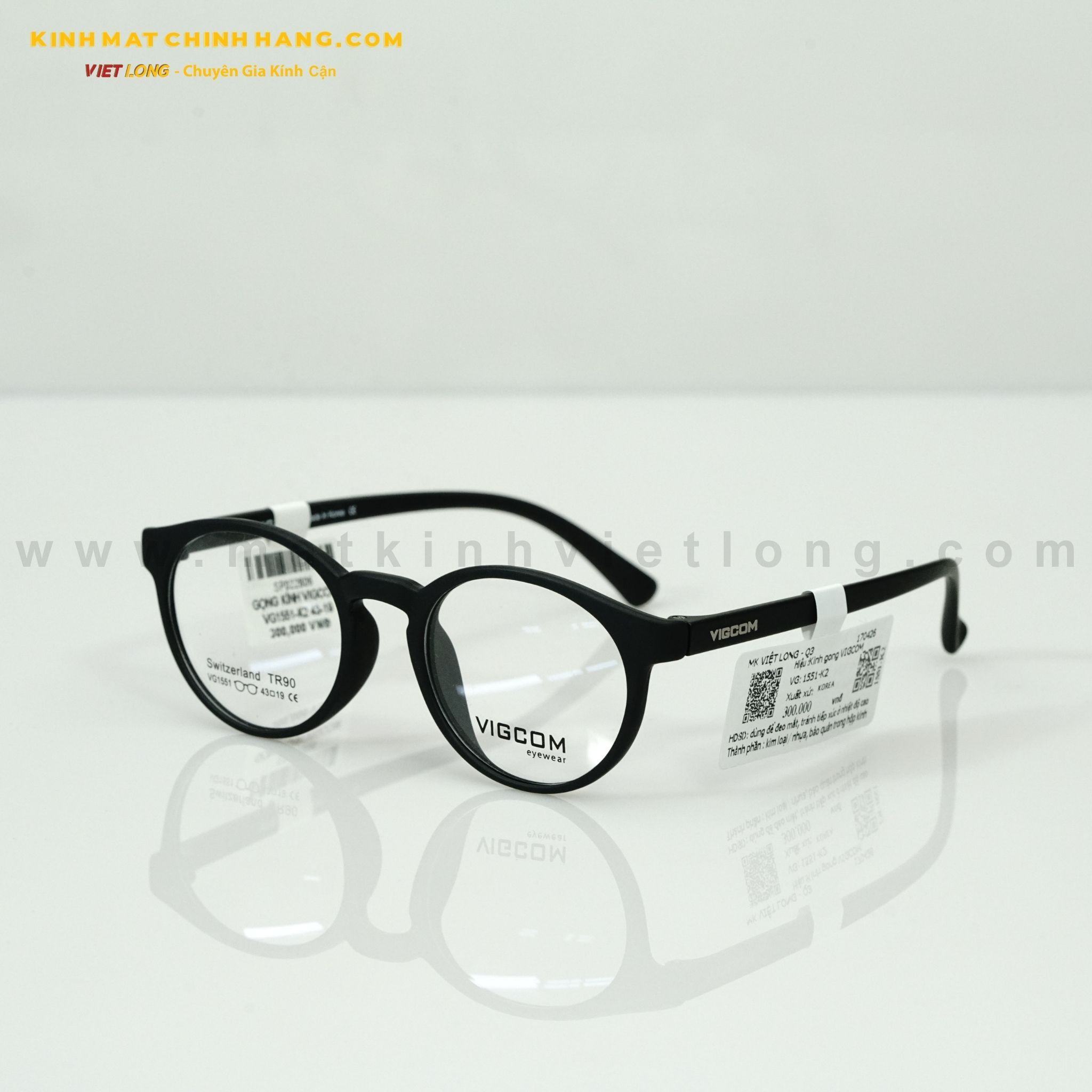  GỌNG KÍNH VIGCOM VG1551-K2 43-19 