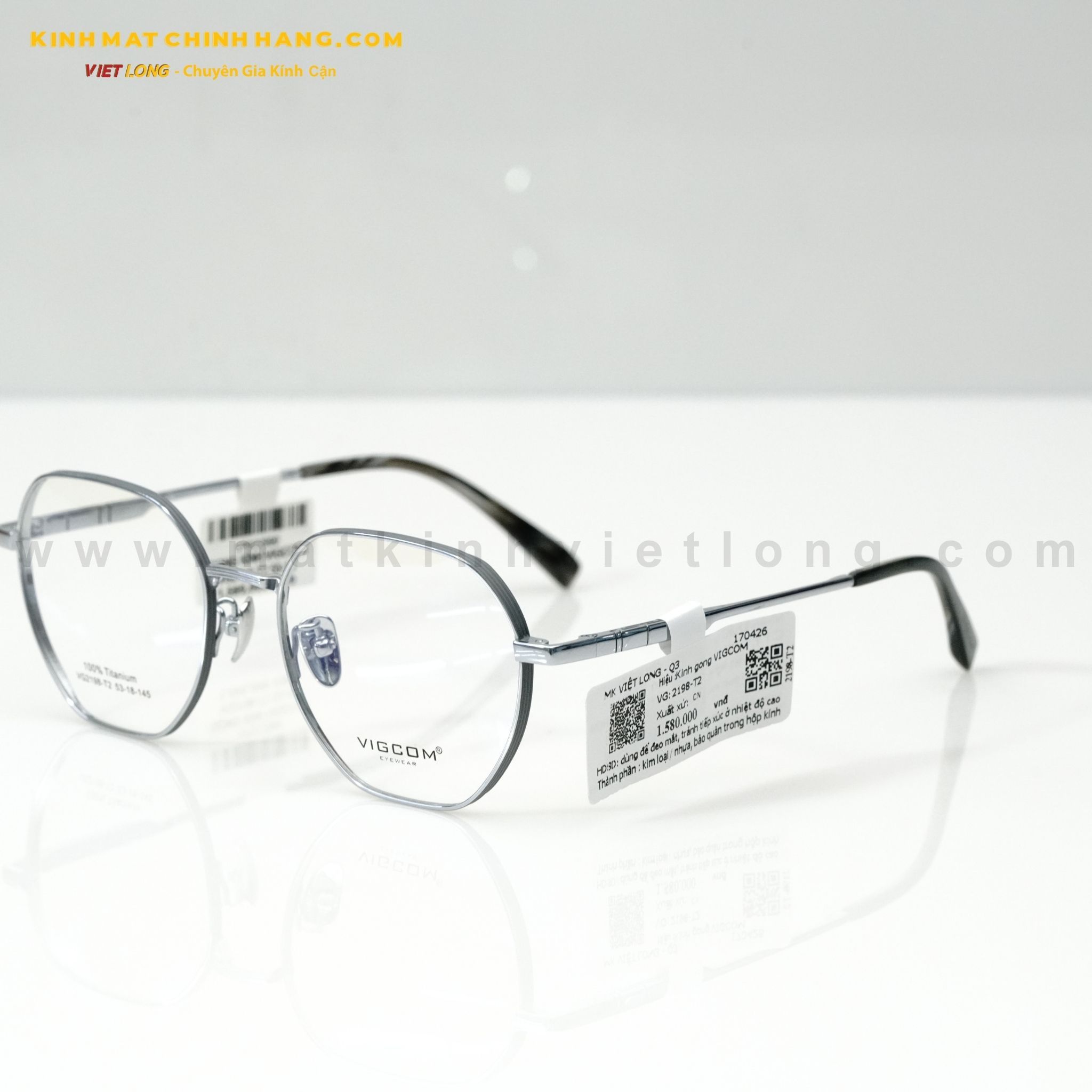  GỌNG KÍNH VIGCOM VG2198-T2 53-18 