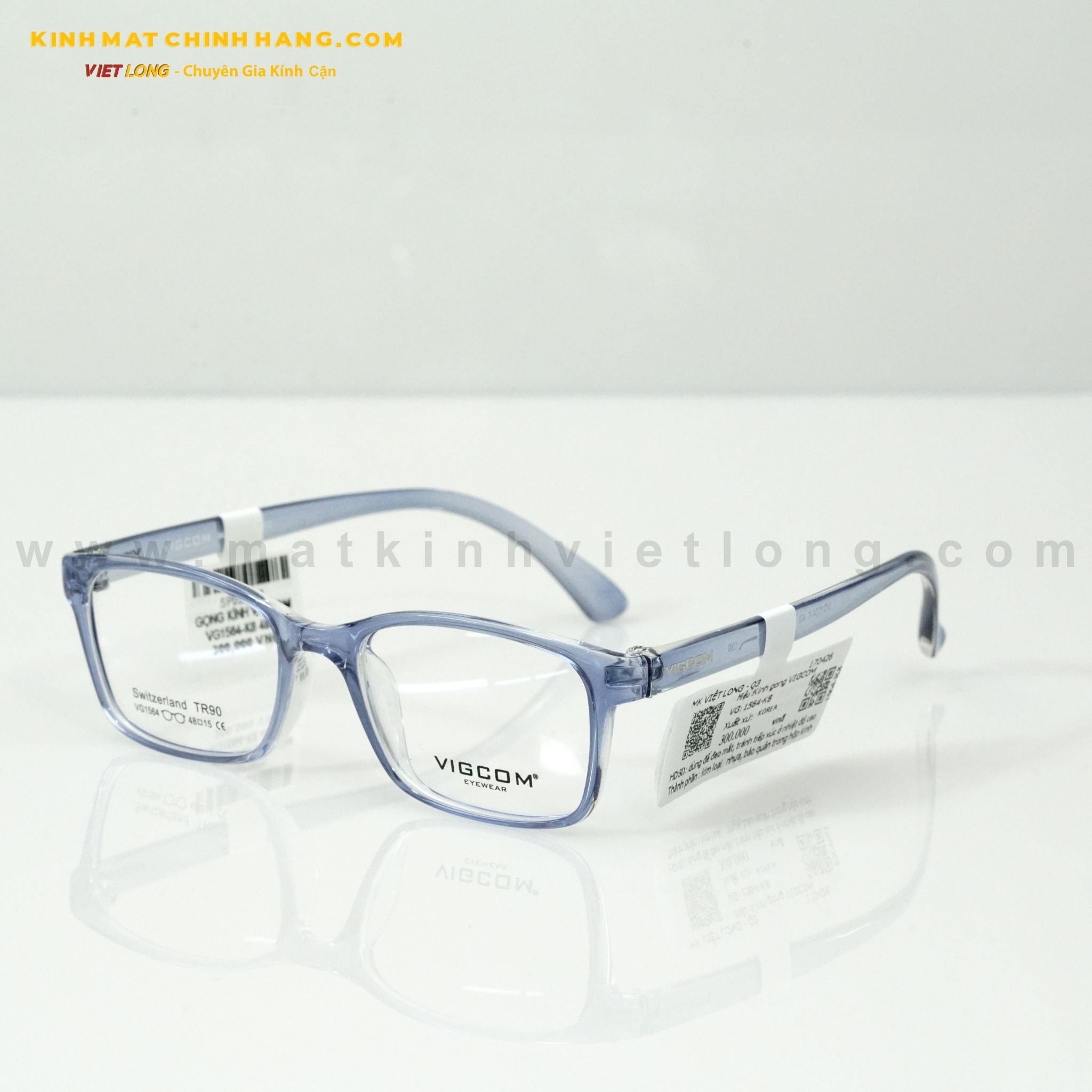  GỌNG KÍNH VIGCOM VG1564-K8 48-15 