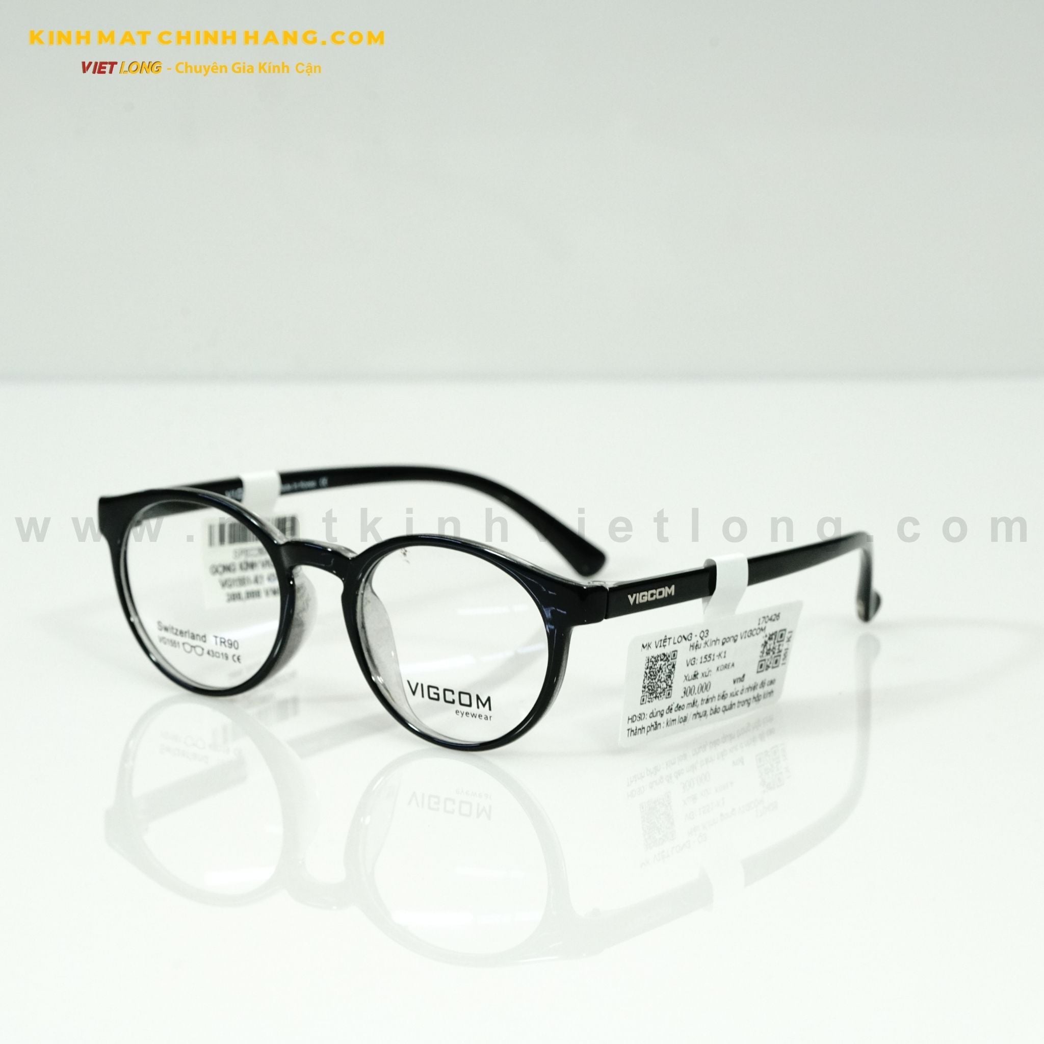  GỌNG KÍNH VIGCOM VG1551-K1 43-19 