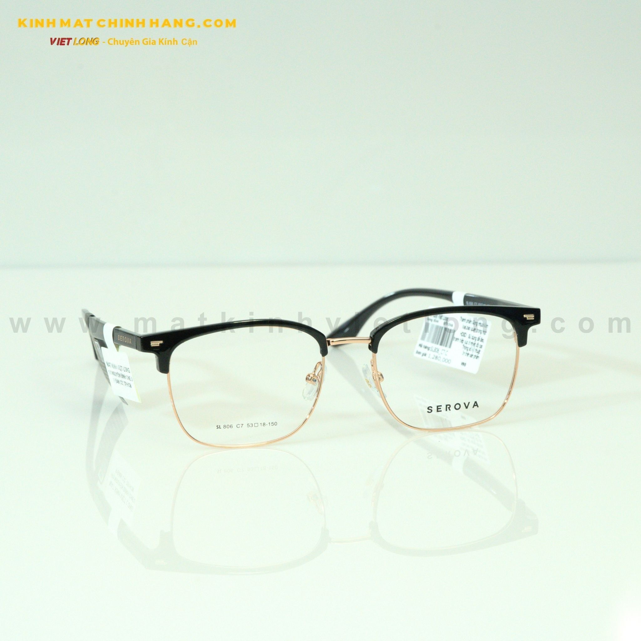  GỌNG KÍNH SEROVA SL806-C7 53-18 