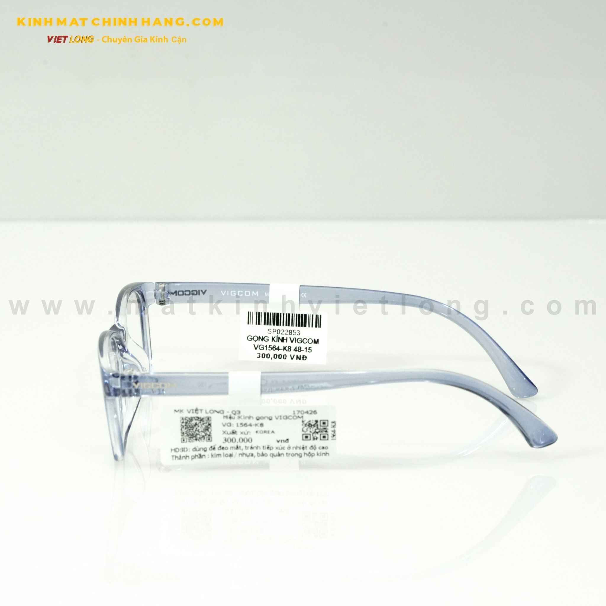  GỌNG KÍNH VIGCOM VG1564-K8 48-15 