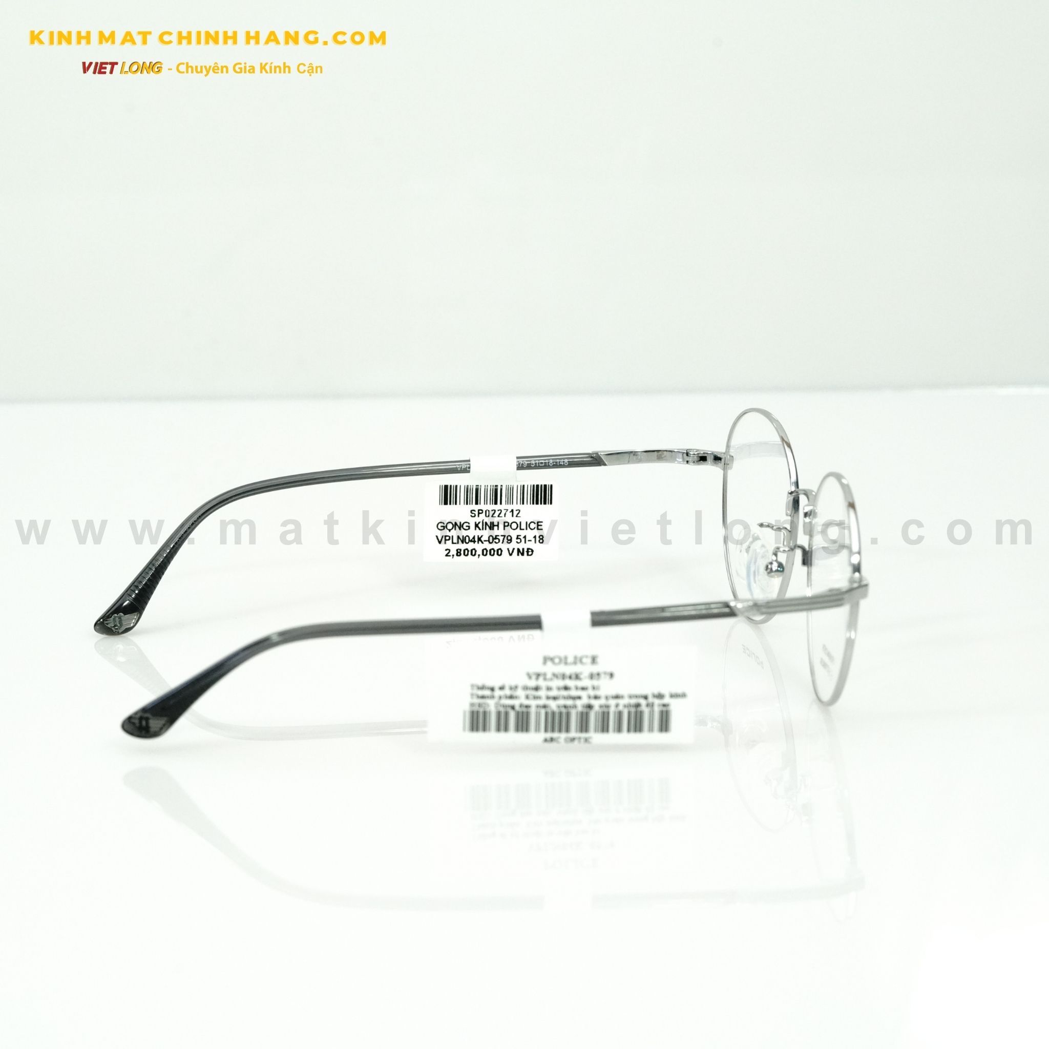  GỌNG KÍNH POLICE VPLN04K-0579 51-18 