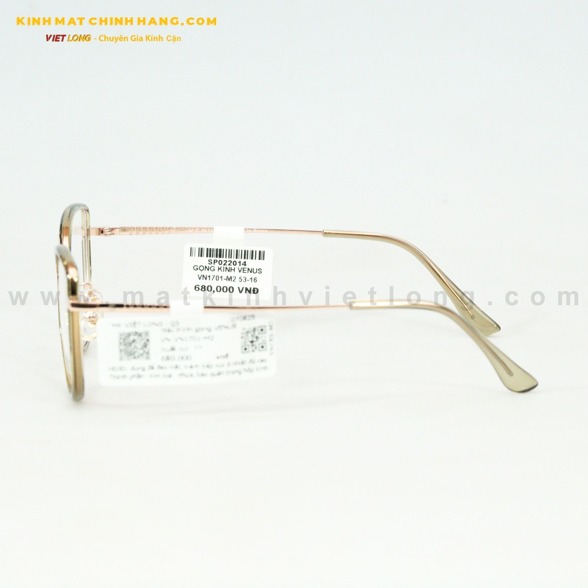  GỌNG KÍNH VENUS VN1701-M2 53-16 