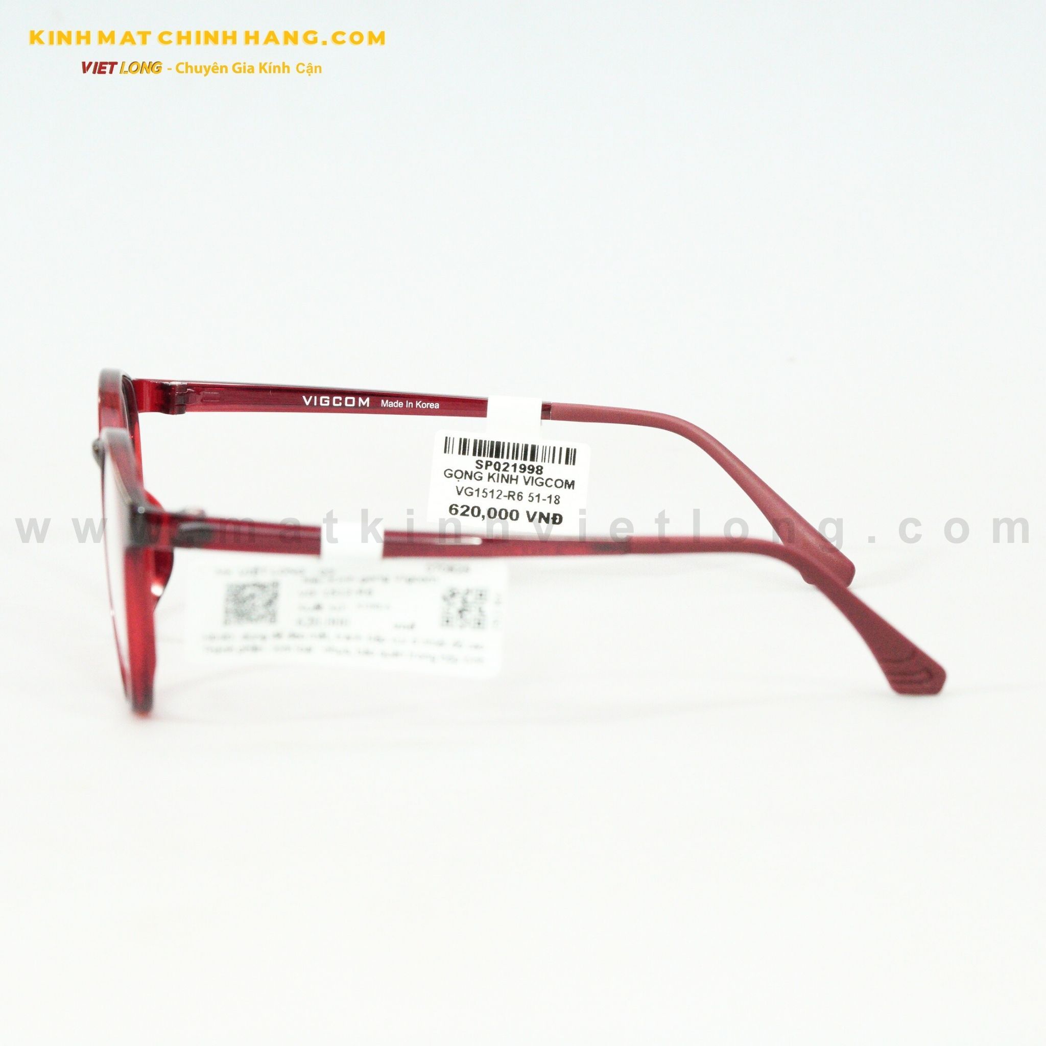  GỌNG KÍNH VIGCOM VG1512-R6 51-18 