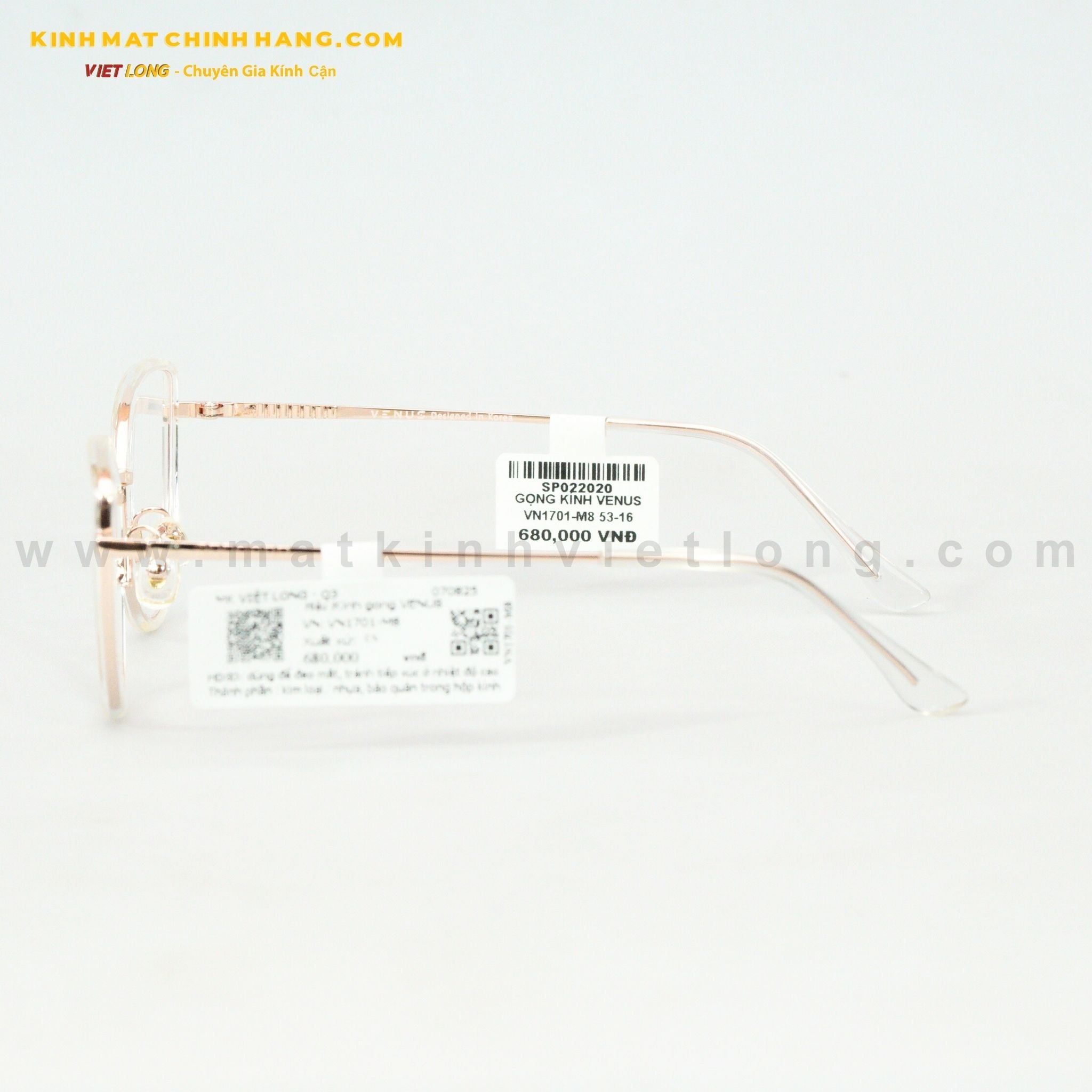  GỌNG KÍNH VENUS VN1701-M8 53-16 
