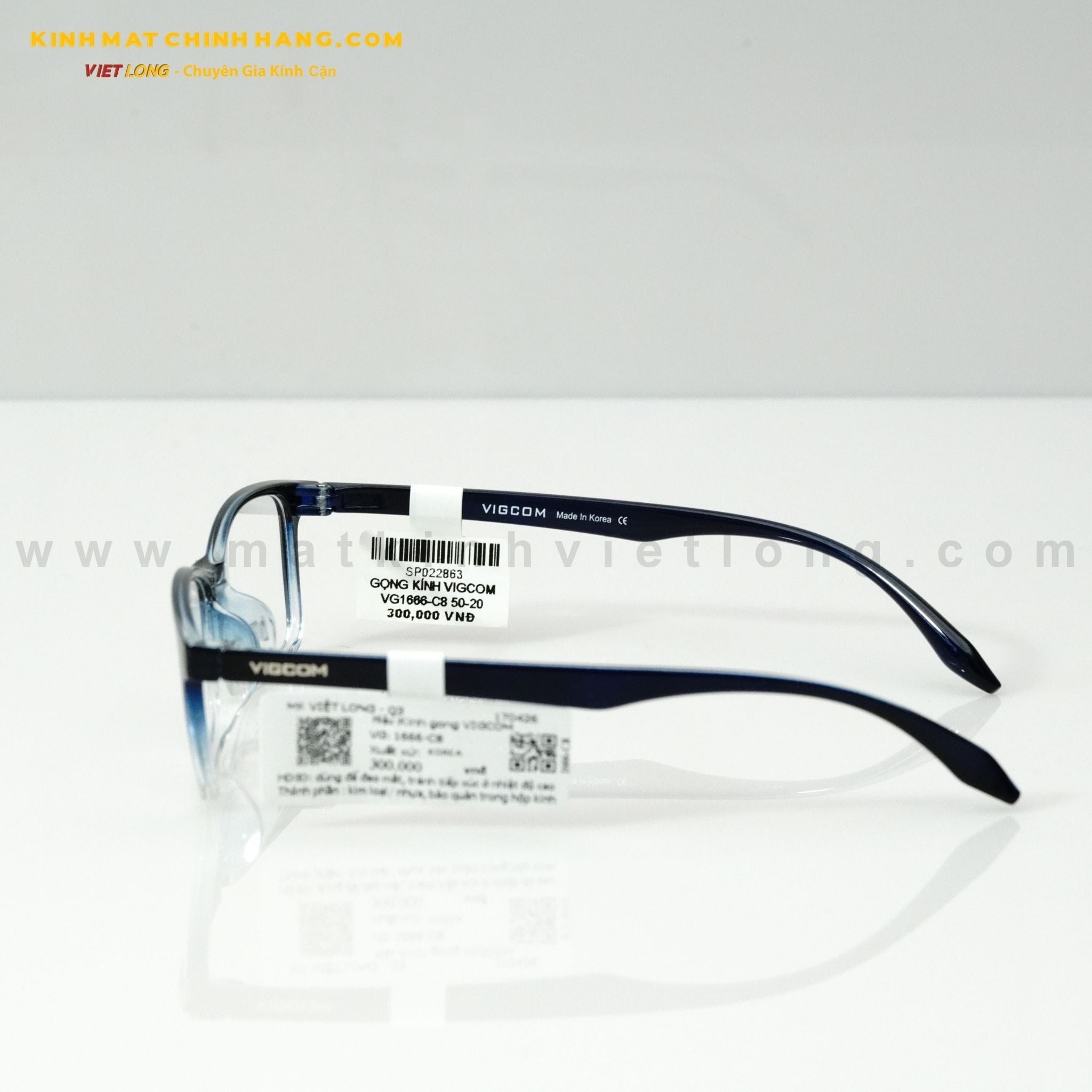  GỌNG KÍNH VIGCOM VG1666-C8 50-20 
