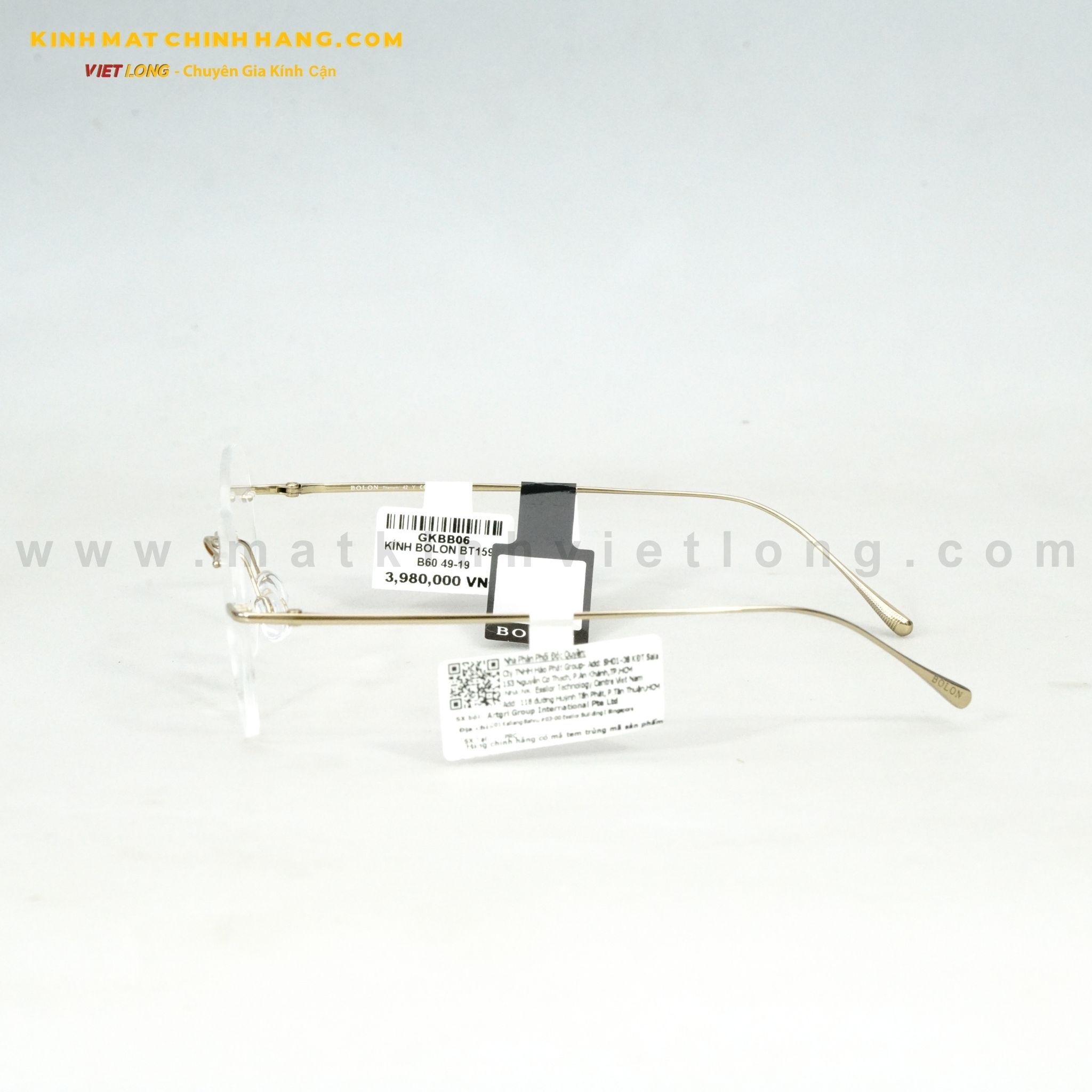  GỌNG KÍNH BOLON BT1590 - B60 49-19 