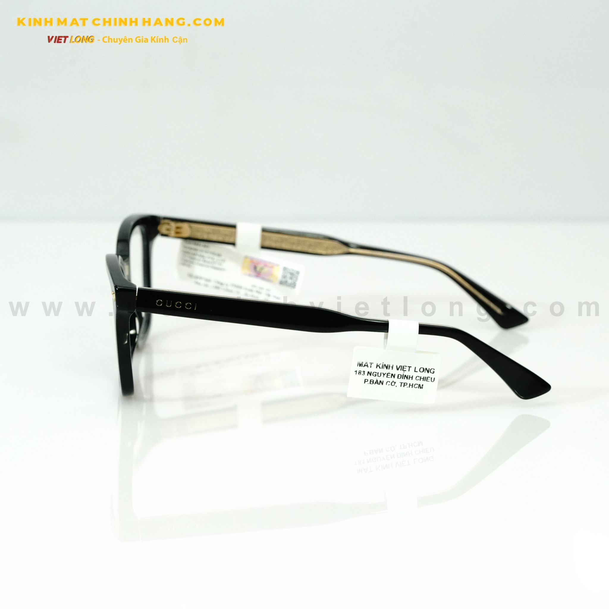  GỌNG KÍNH GUCCI GG0184O-001 50-21 