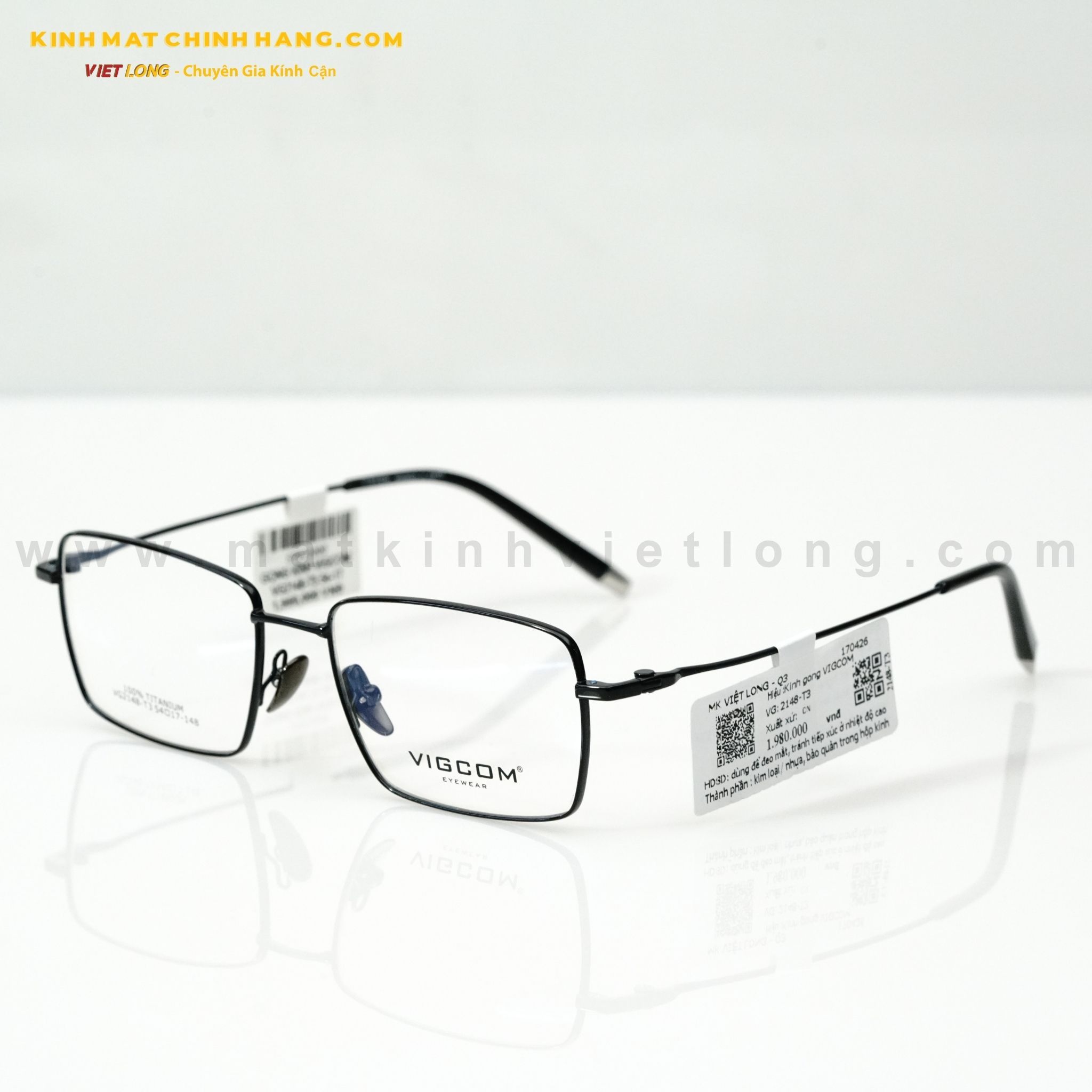  GỌNG KÍNH VIGCOM VG2148-T3 54-17 