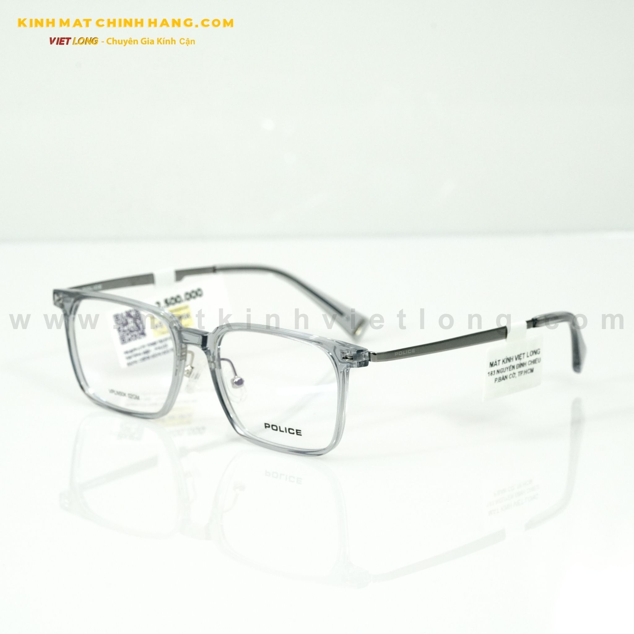 GỌNG KÍNH POLICE VPLN50K-02GM 53-18 