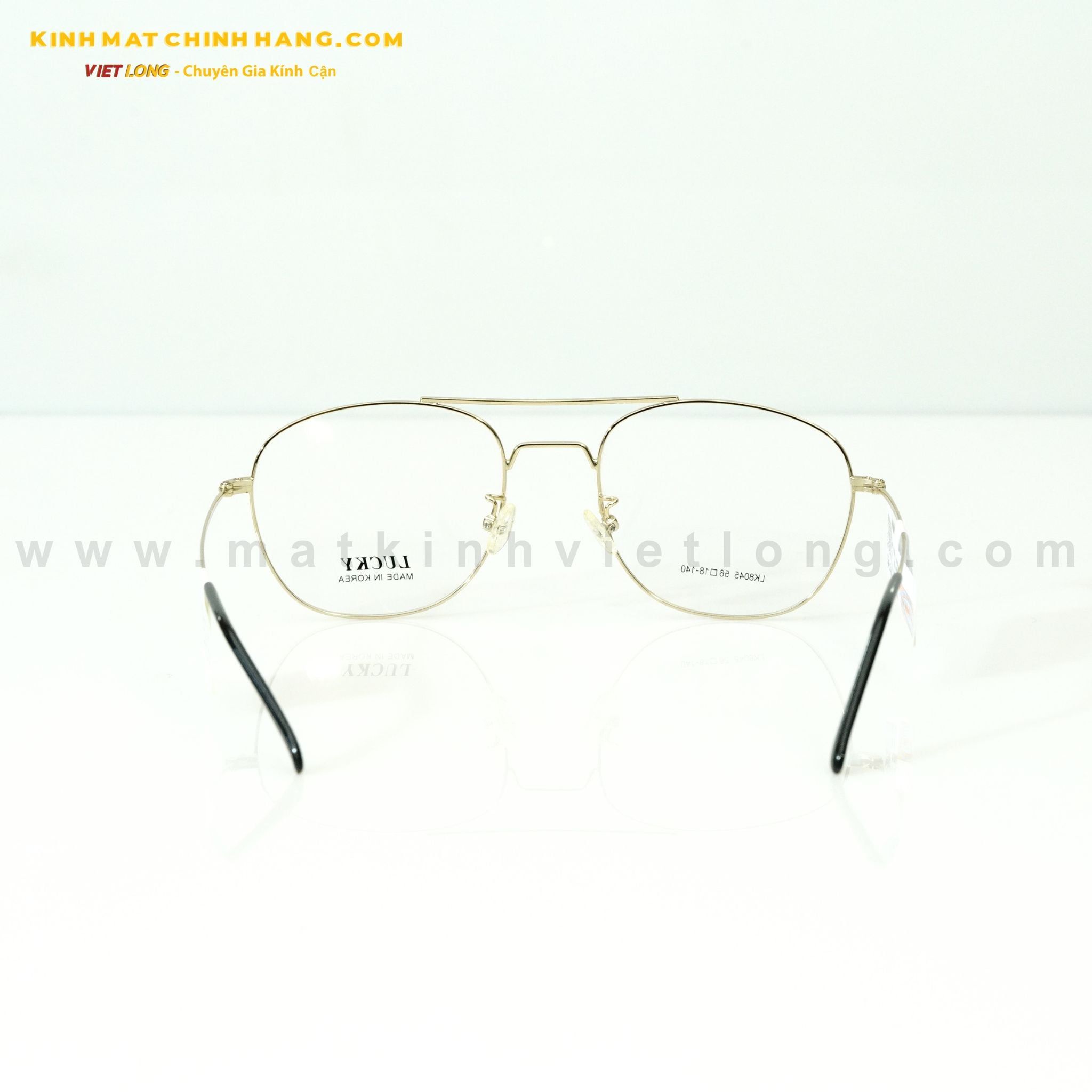  GỌNG KÍNH LUCKY LK8045-BK/GP 56-18 
