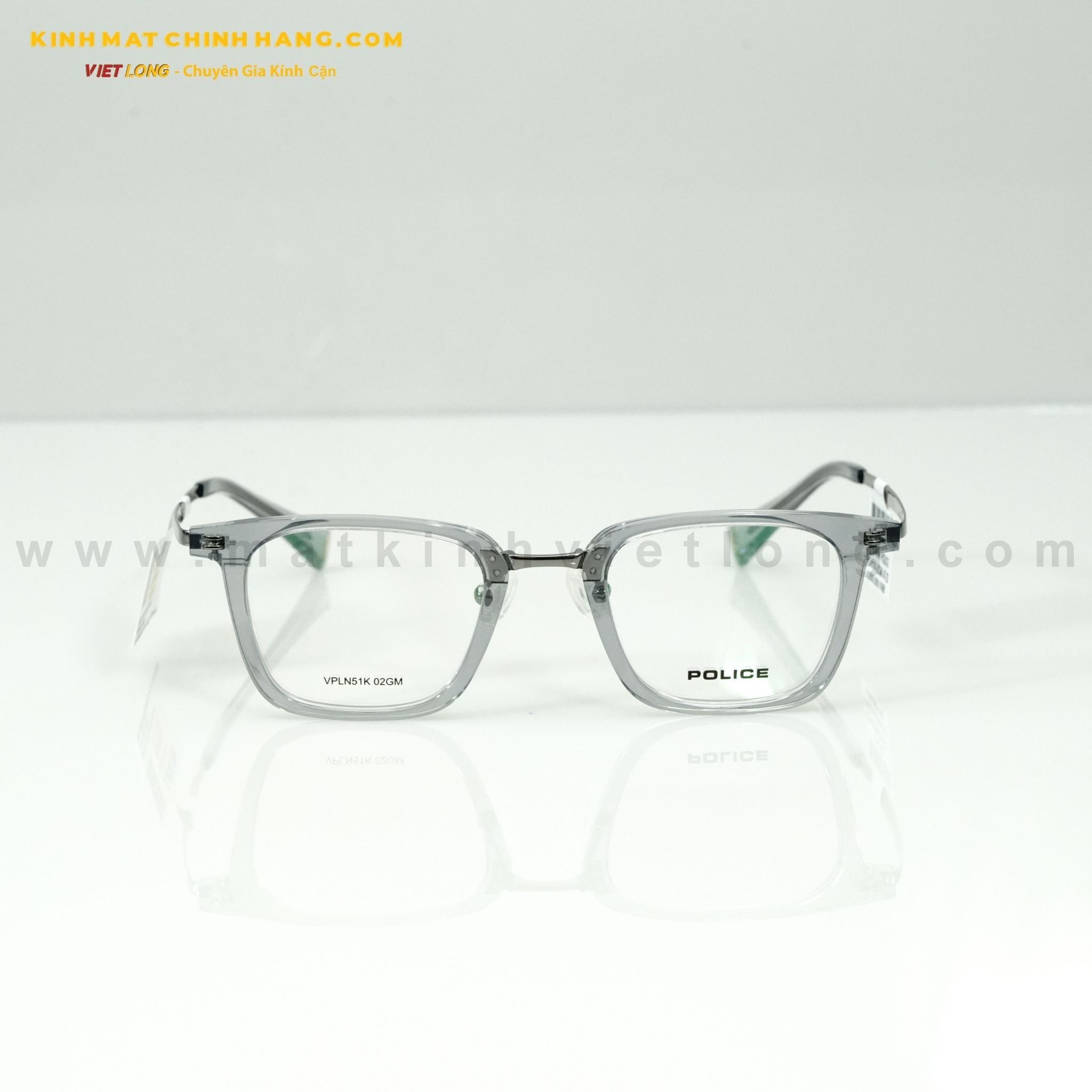  GỌNG KÍNH POLICE VPLN51K-02GM 47-23 