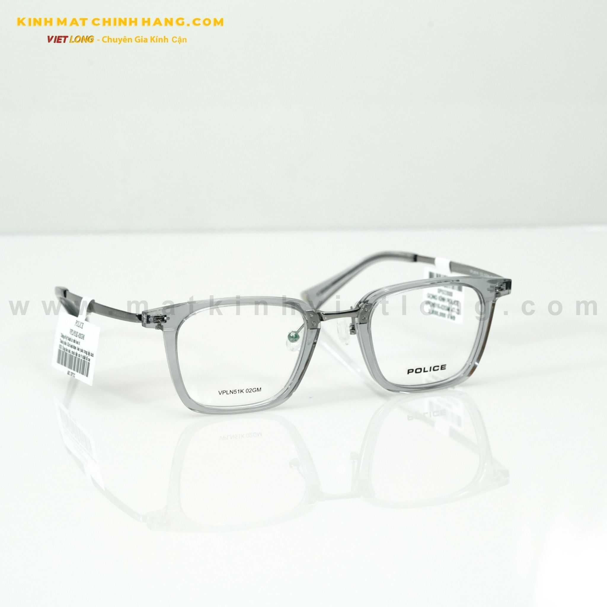  GỌNG KÍNH POLICE VPLN51K-02GM 47-23 