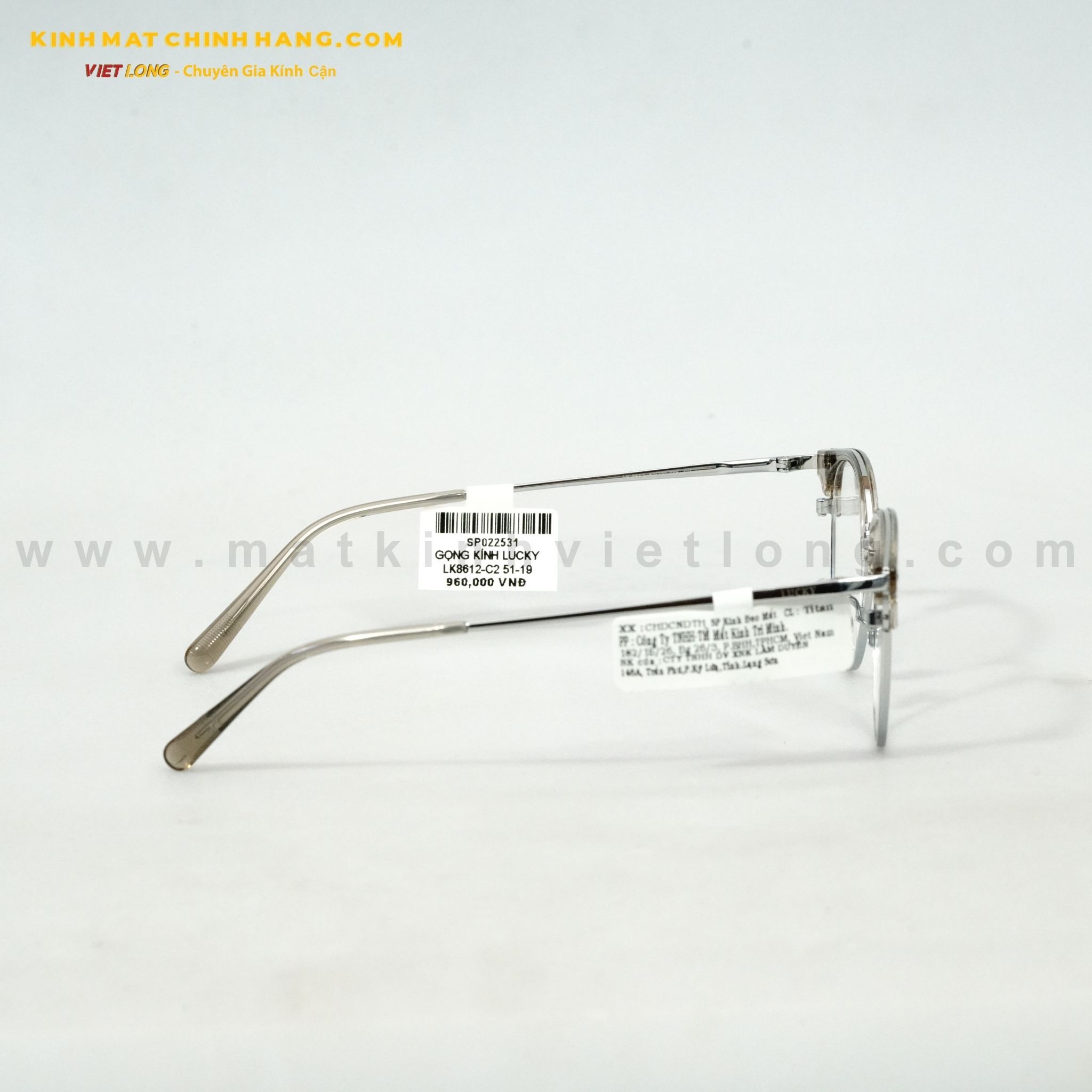  GỌNG KÍNH LUCKY LK8612-C2 51-19 