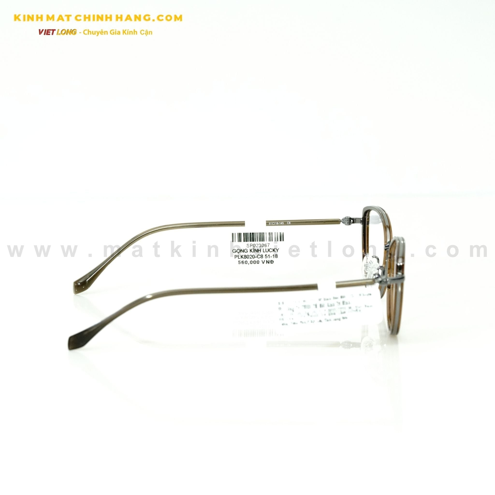  GỌNG KÍNH LUCKY PLK8020-C8 51-18 