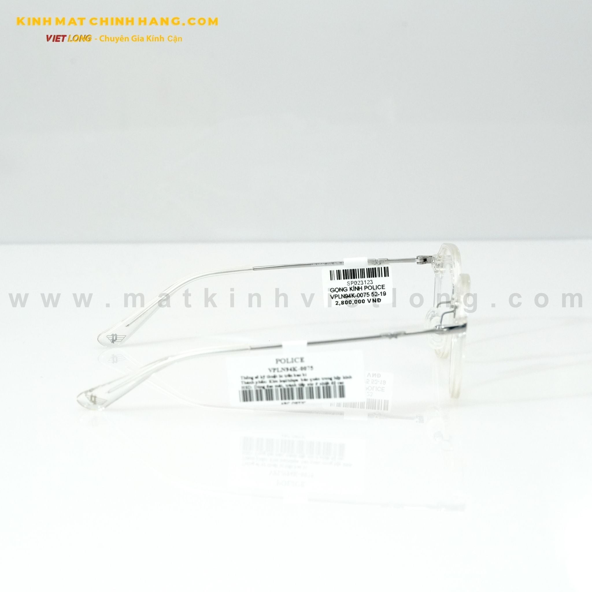  GỌNG KÍNH POLICE VPLN94K-0075 52-19 