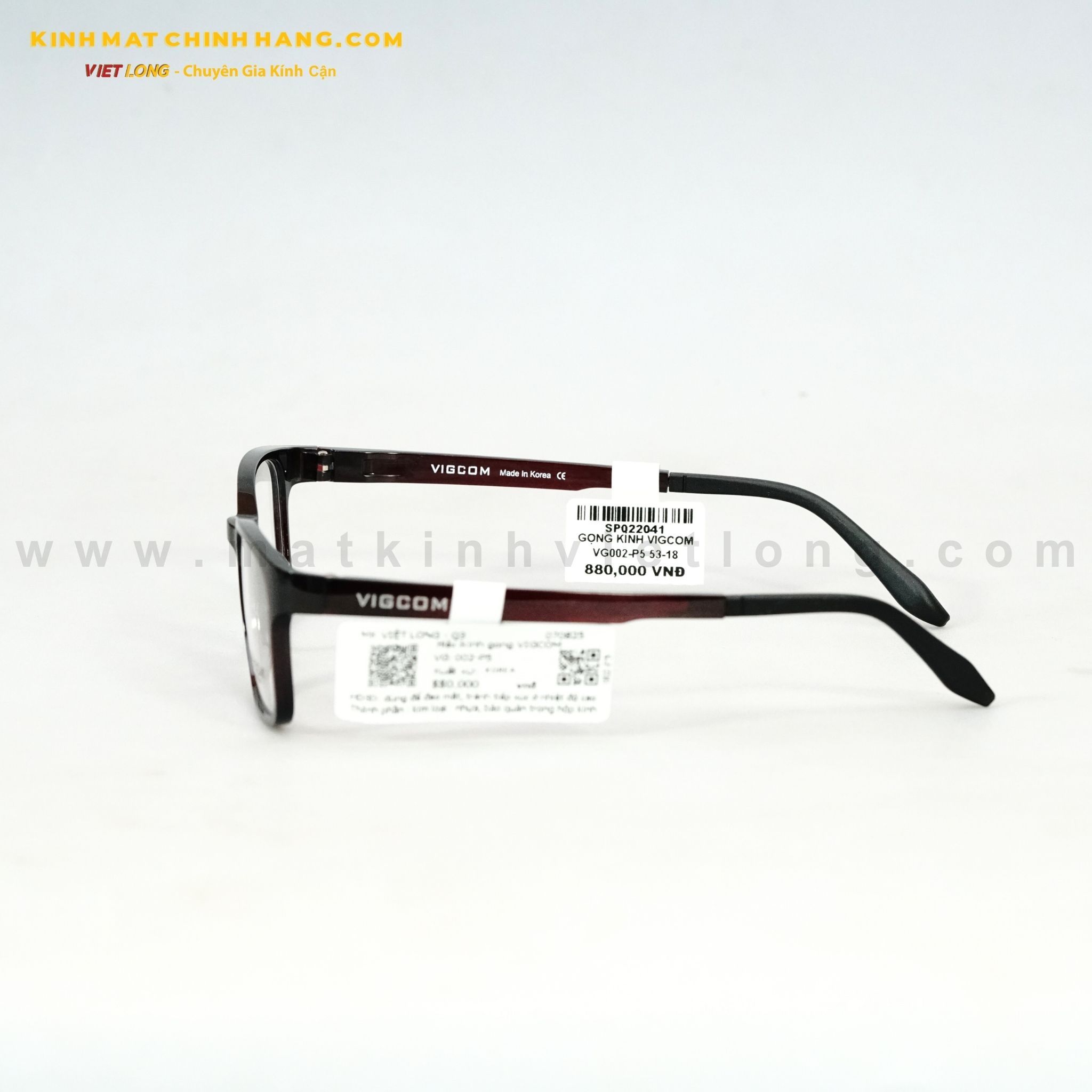  GỌNG KÍNH VIGCOM VG002-P5 53-18 