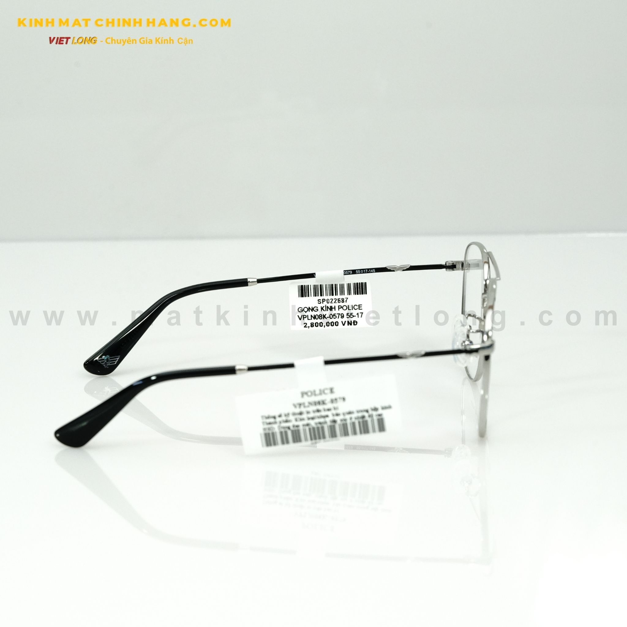  GỌNG KÍNH POLICE VPLN08K-0579 55-17 