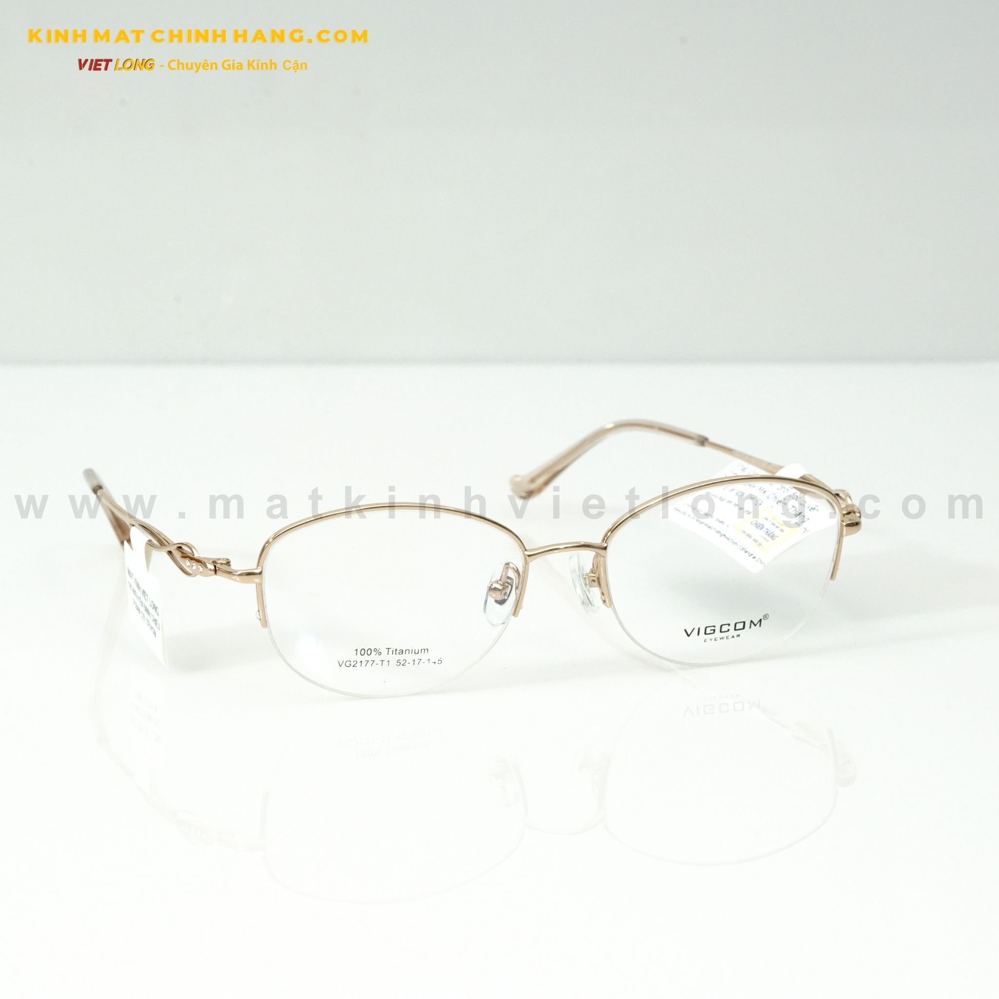  GỌNG KÍNH VIGCOM VG2177-T1 52-17 