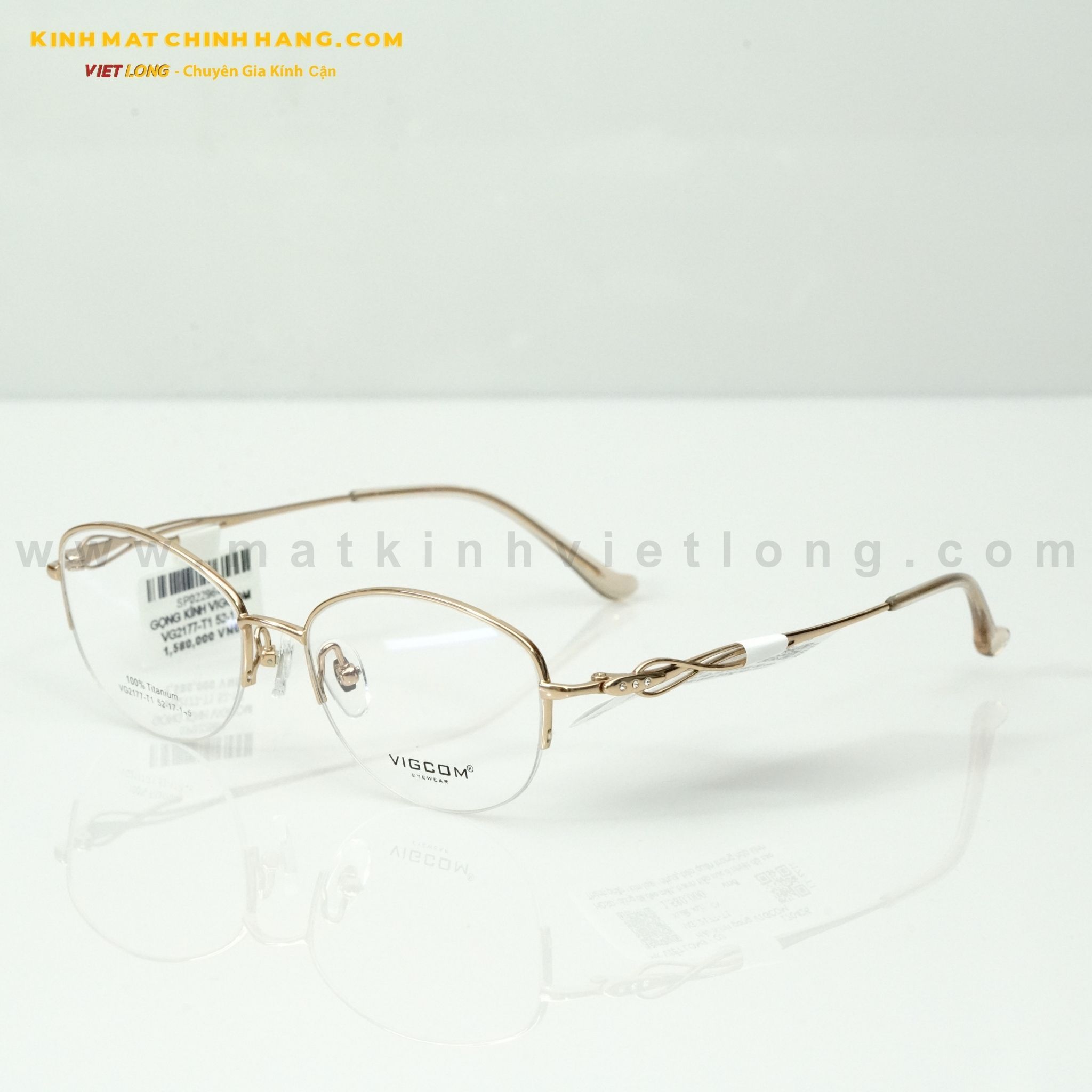  GỌNG KÍNH VIGCOM VG2177-T1 52-17 