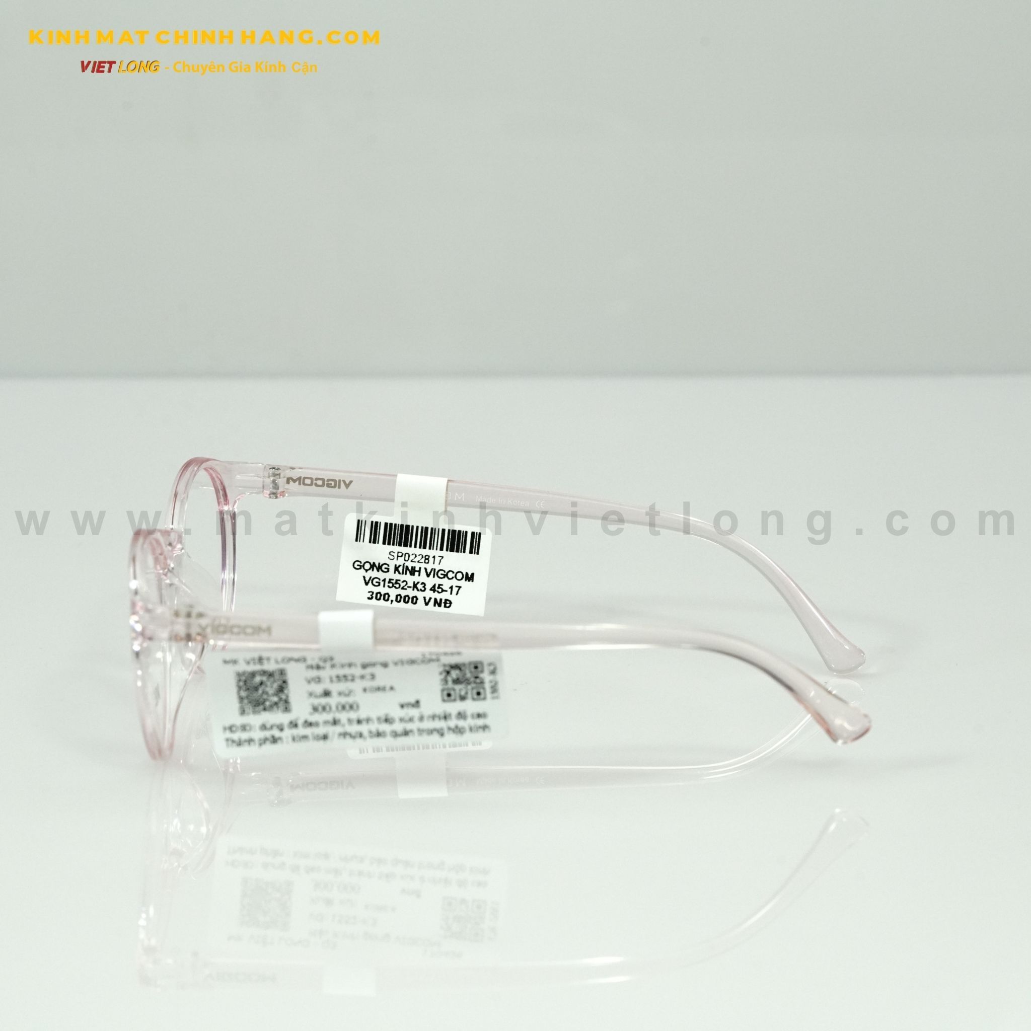  GỌNG KÍNH VIGCOM VG1552-K2 45-17 