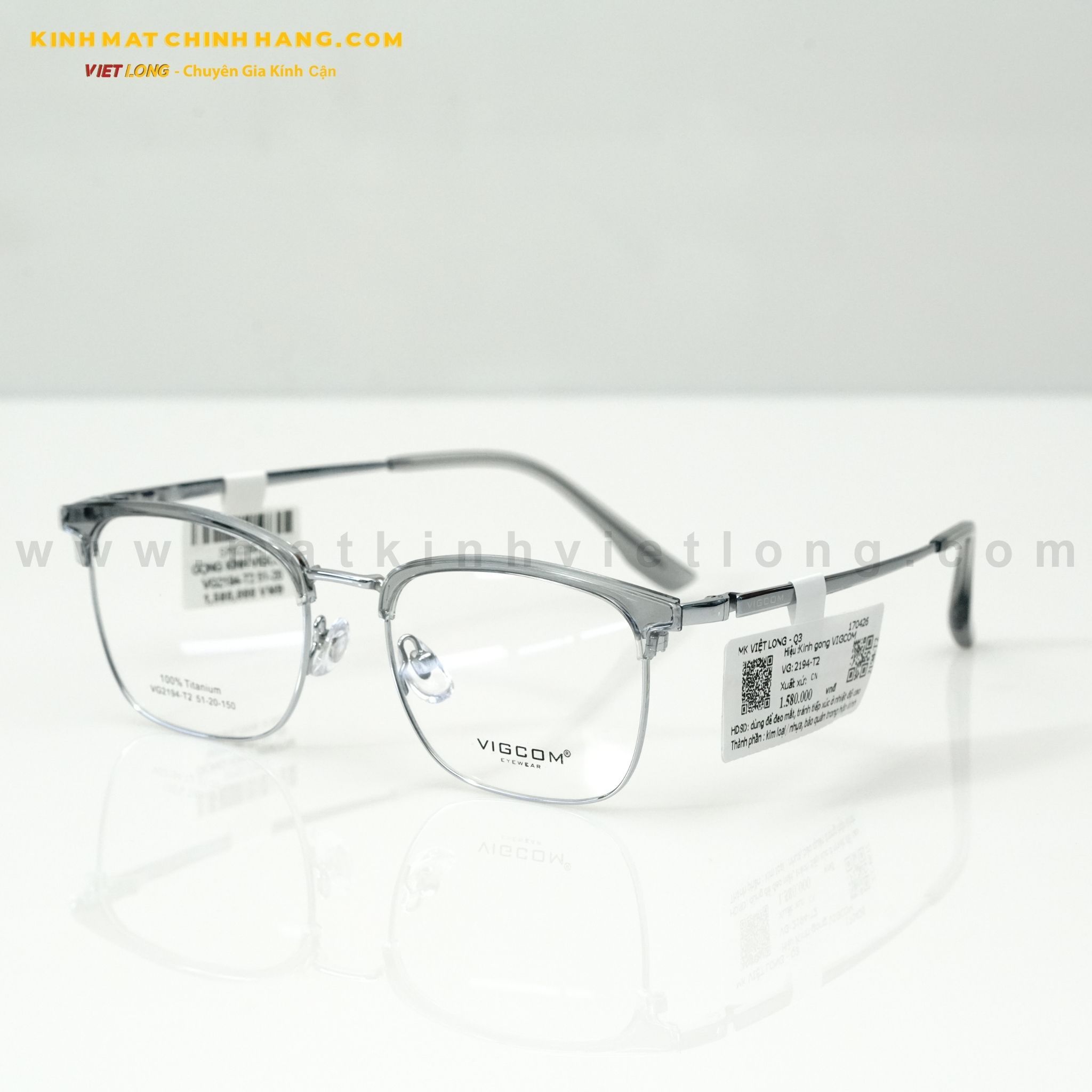  GỌNG KÍNH VIGCOM VG2194-T2 51-20 