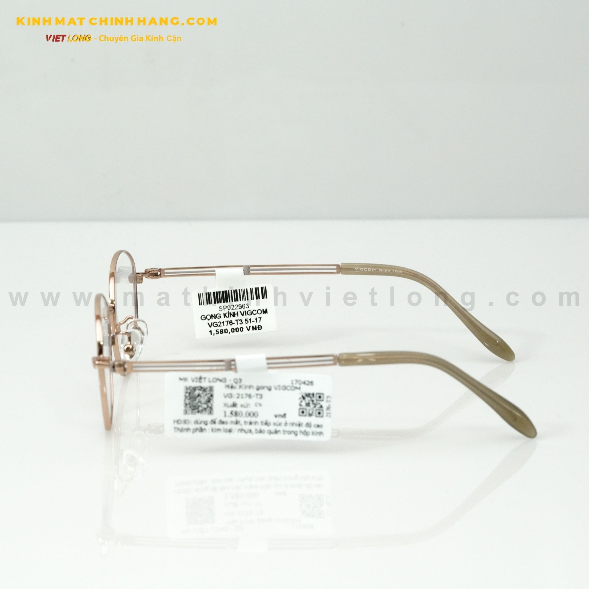 GỌNG KÍNH VIGCOM VG2176-T3 51-17 