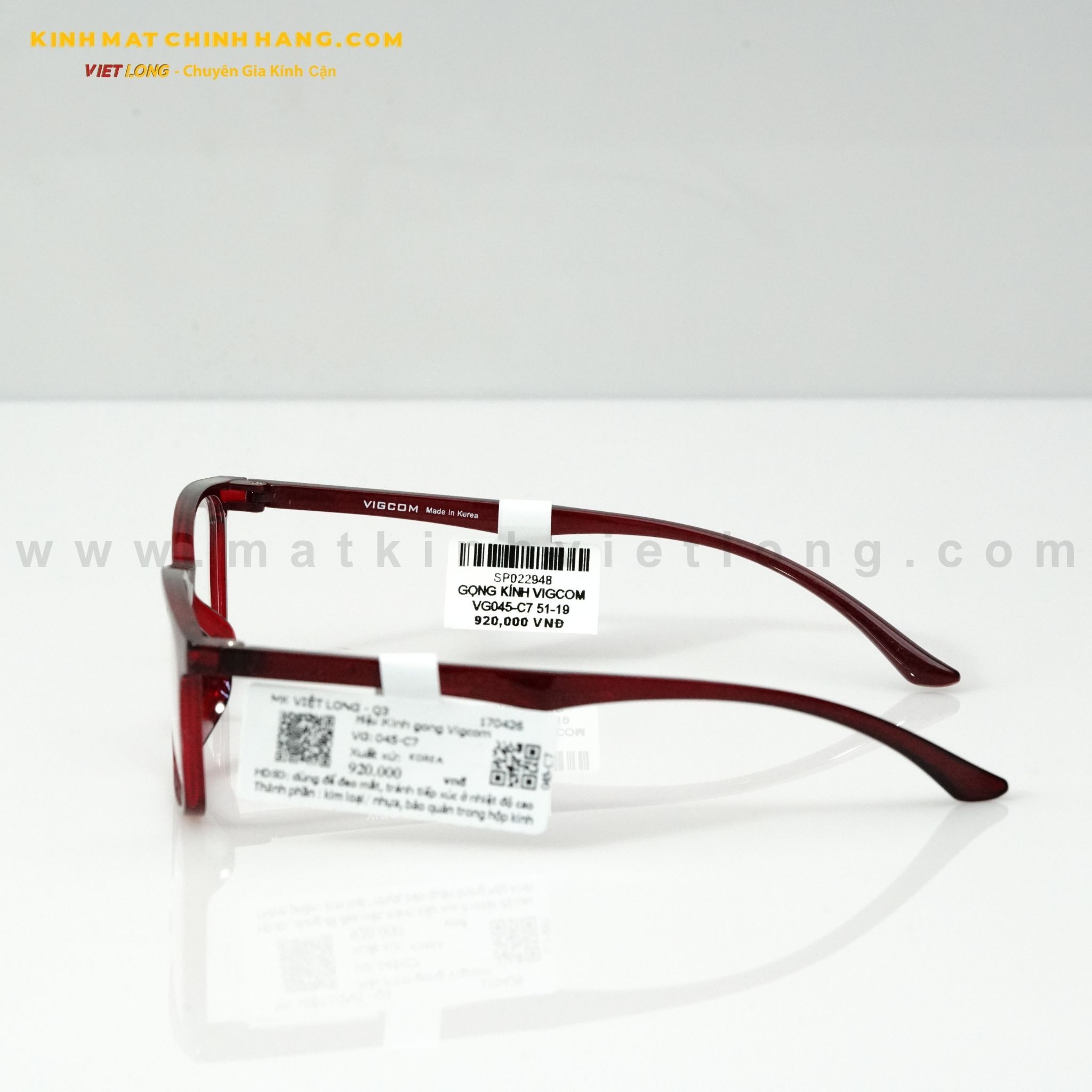  GỌNG KÍNH VIGCOM VG045-C7 51-19 