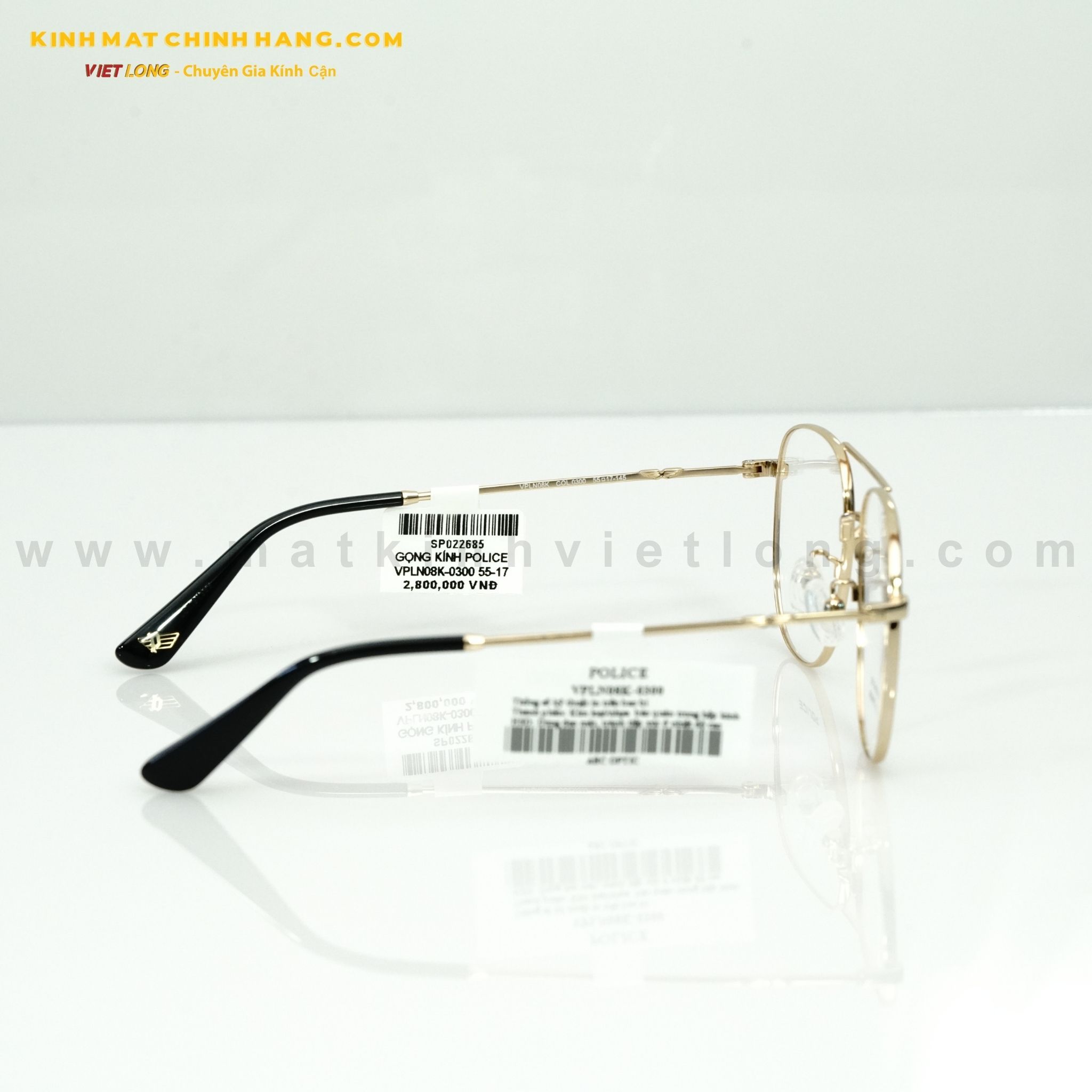  GỌNG KÍNH POLICE VPLN08K-0300 55-17 
