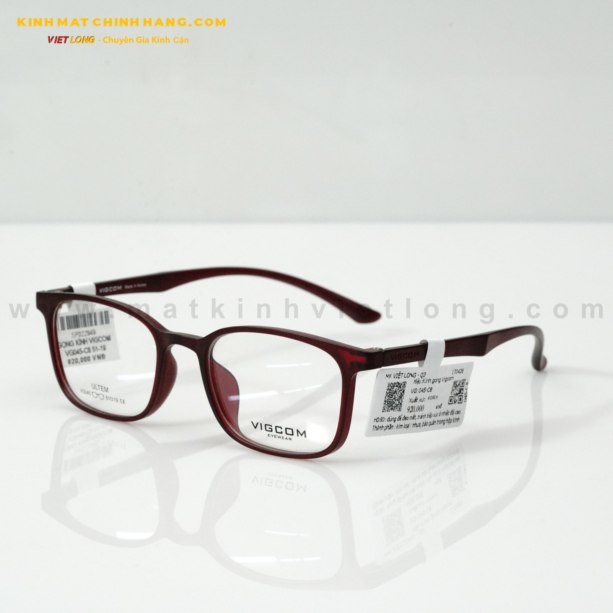  GỌNG KÍNH VIGCOM VG045-C8 51-19 