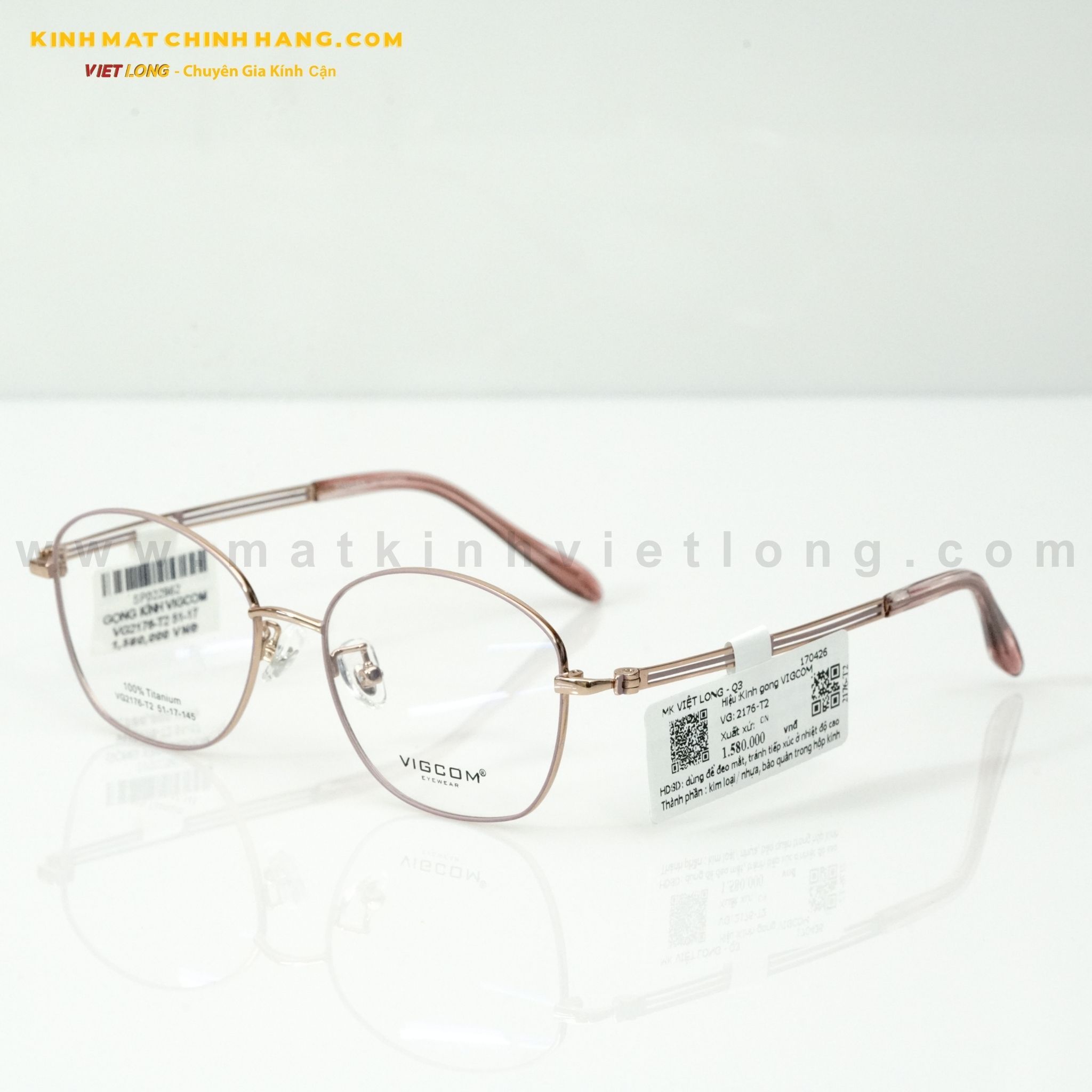  GỌNG KÍNH VIGCOM VG2176-T2 51-17 