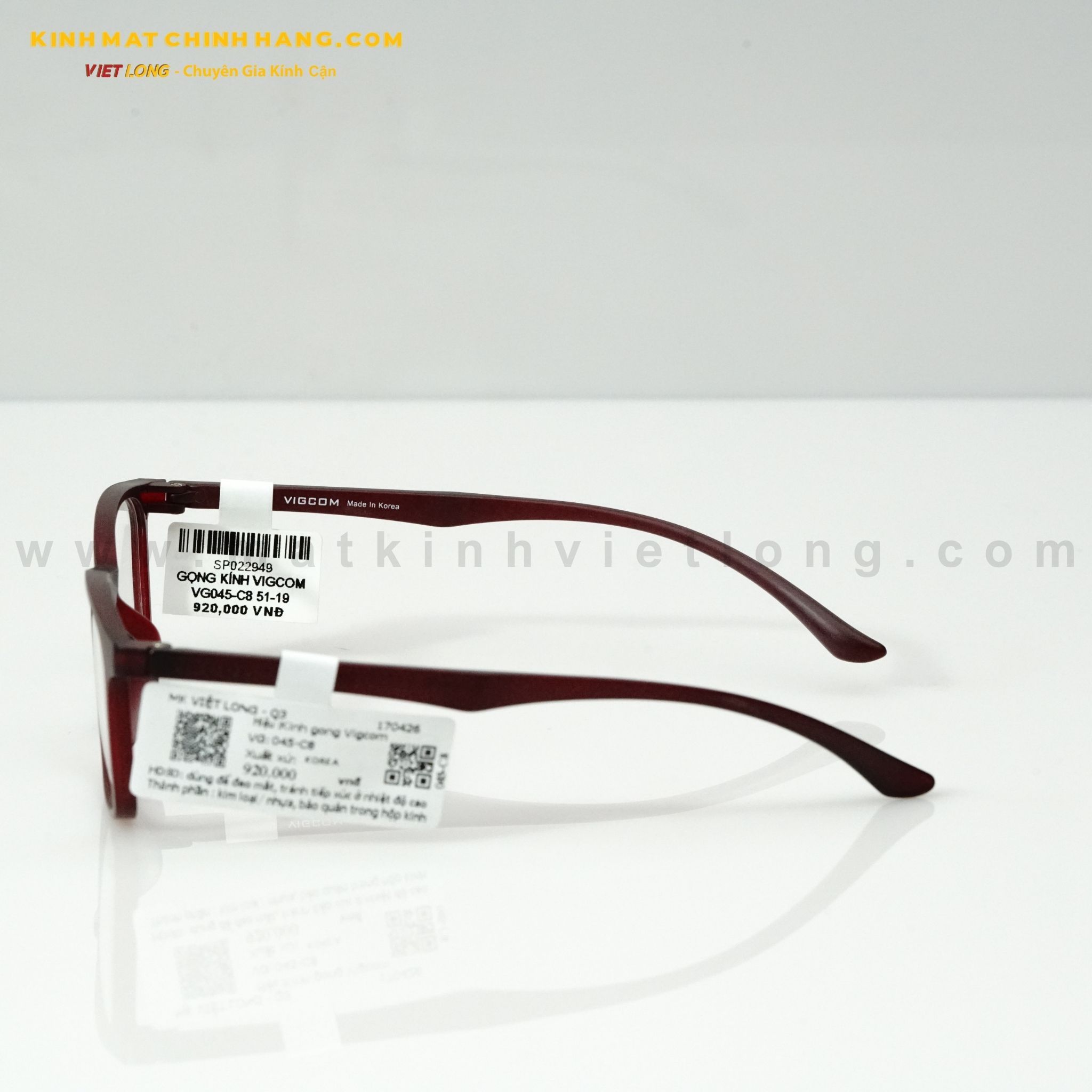  GỌNG KÍNH VIGCOM VG045-C8 51-19 