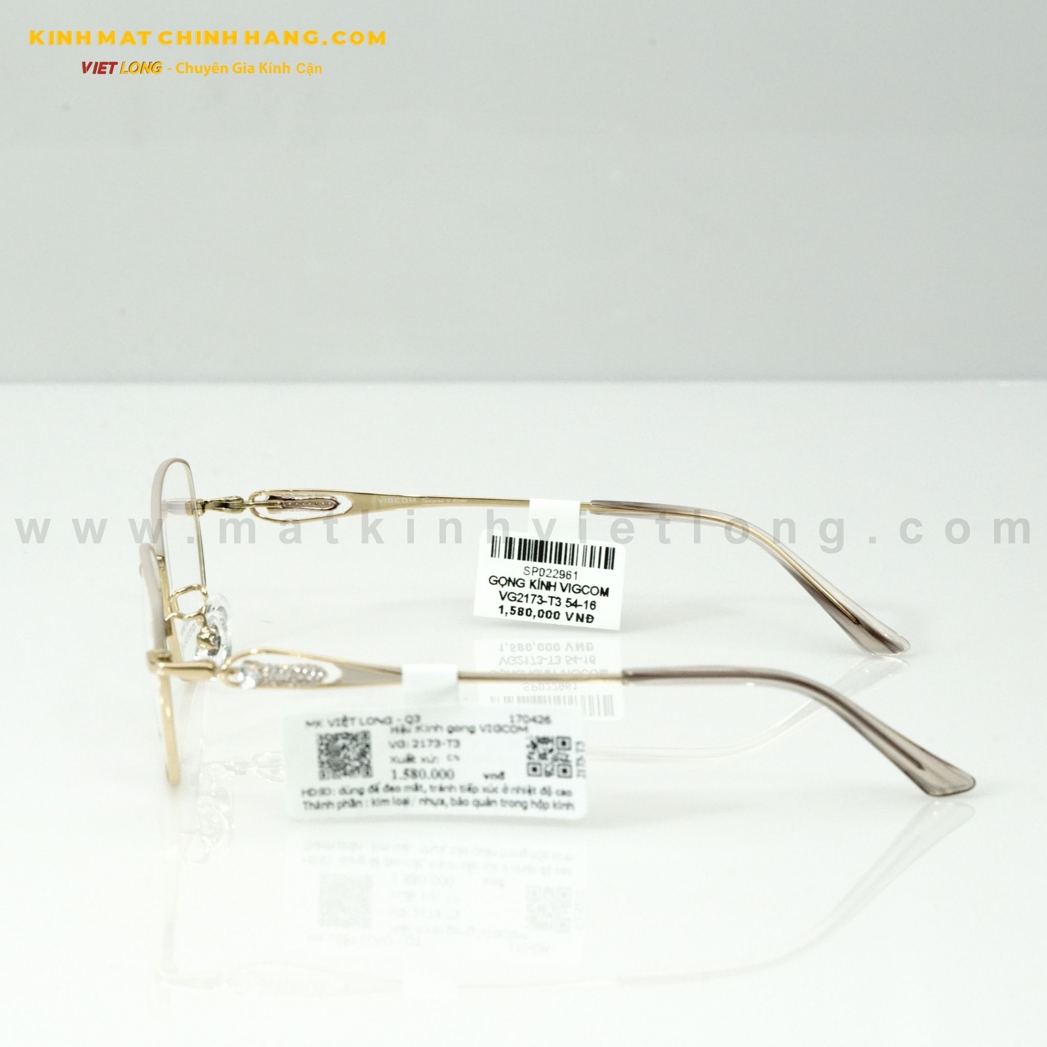  GỌNG KÍNH VIGCOM VG2173-T3 54-16 