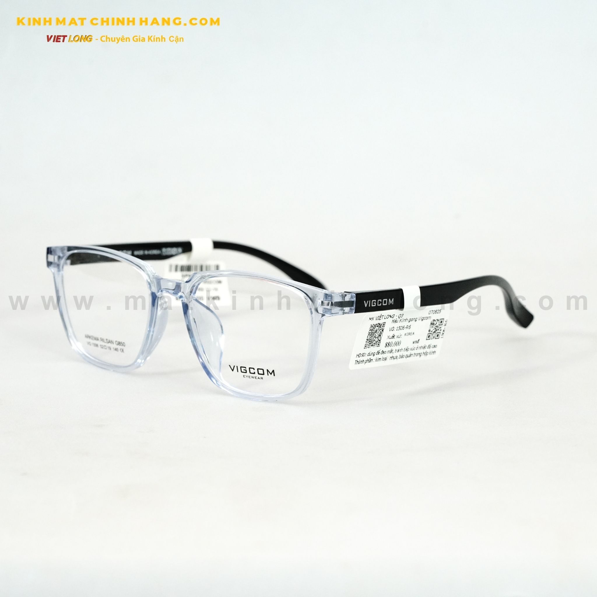  GỌNG KÍNH VIGCOM VG1506-R6 52-19 