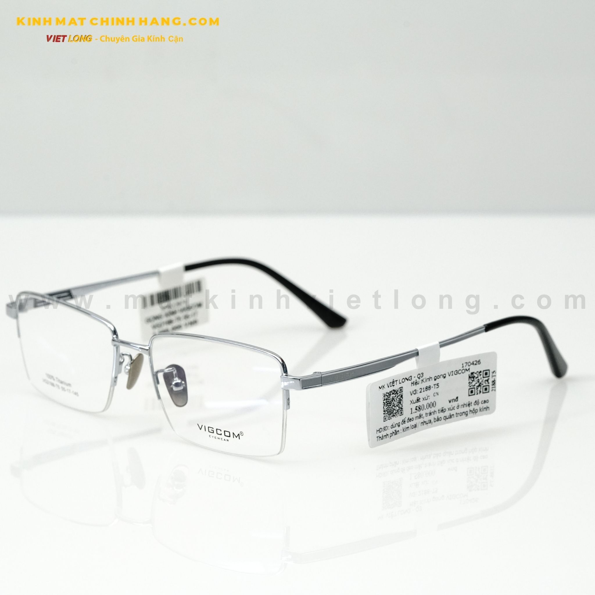  GỌNG KÍNH VIGCOM VG2188-T5 55-17 