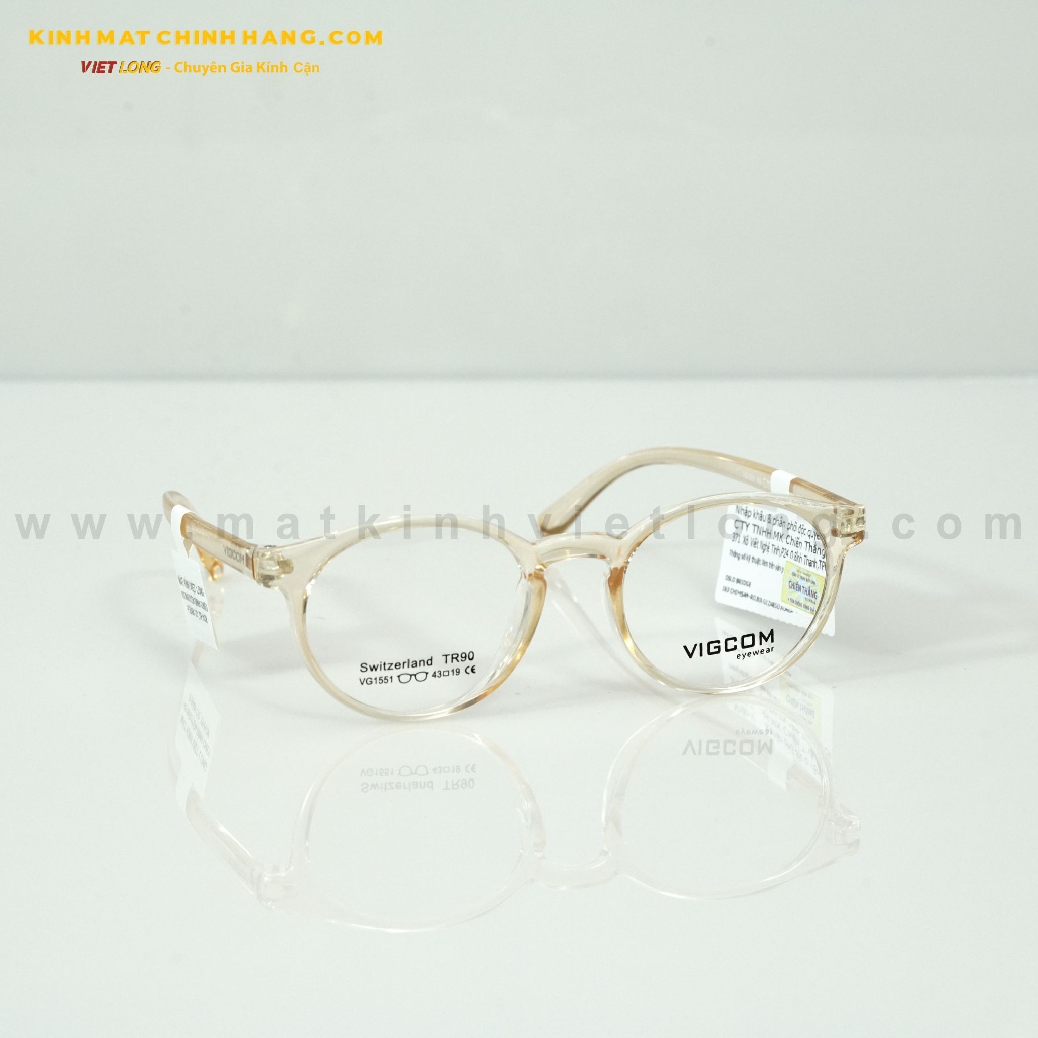  GỌNG KÍNH VIGCOM VG1551-K8 43-19 