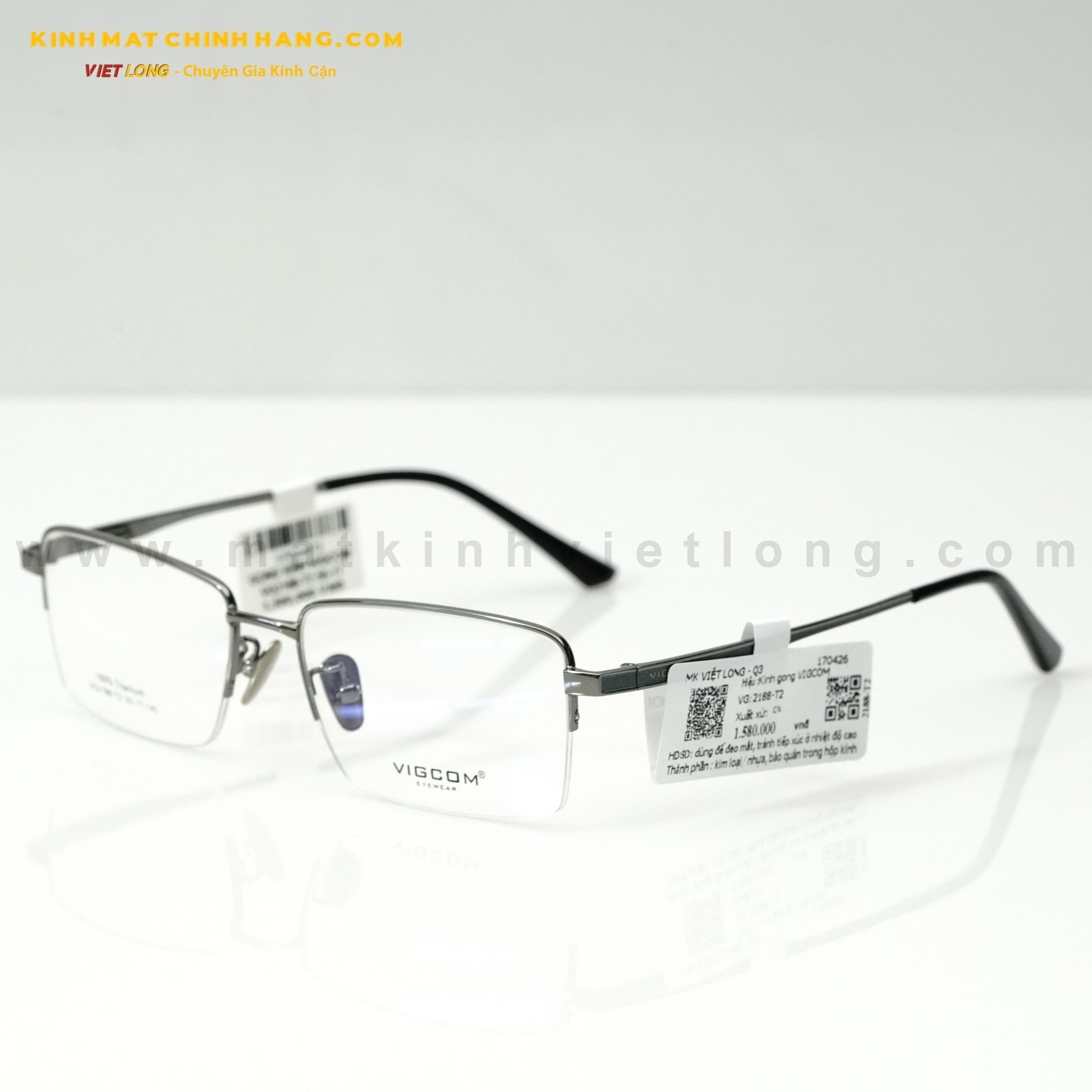  GỌNG KÍNH VIGCOM VG2188-T2 55-17 